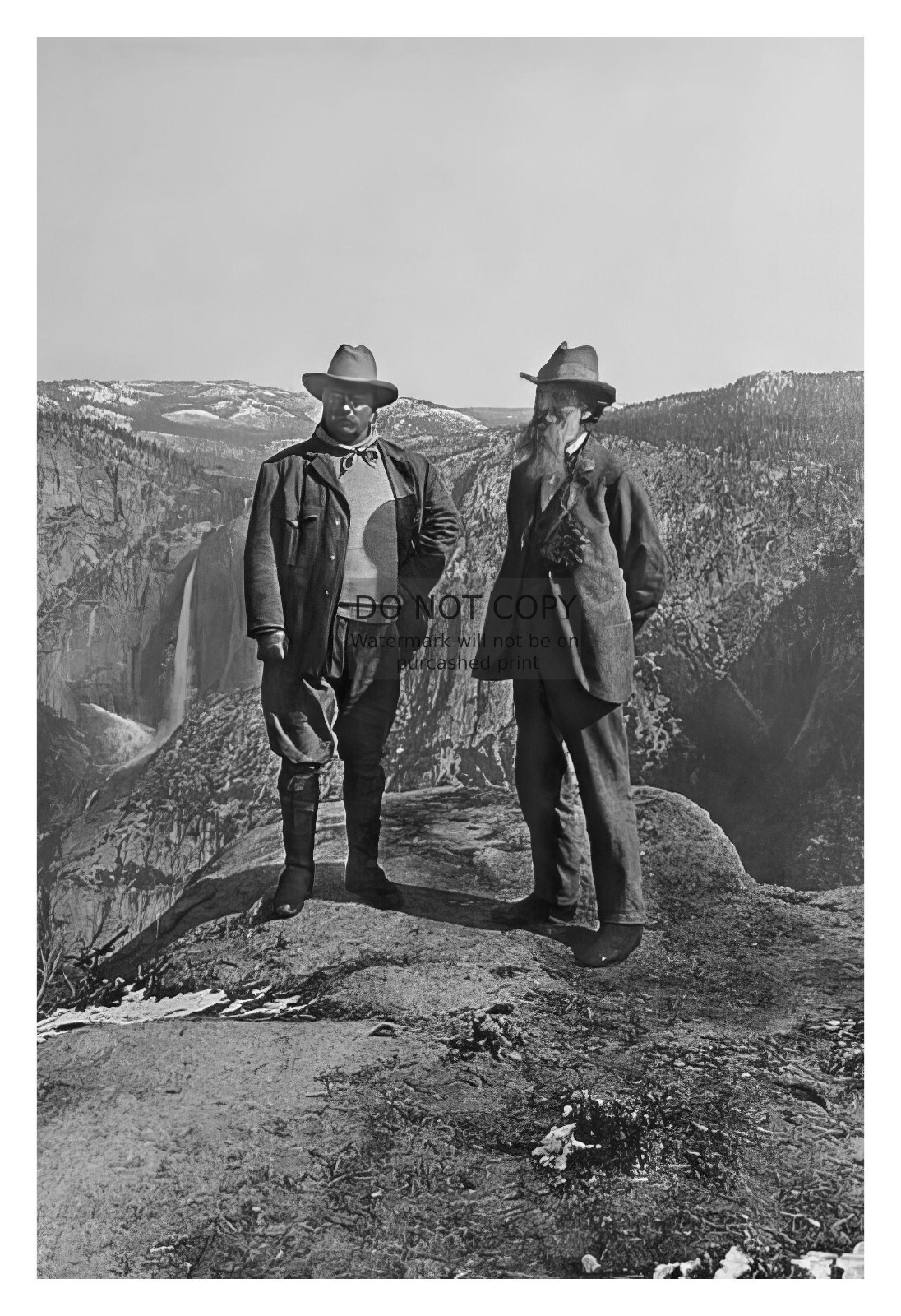 PRESIDENT THEODORE ROOSEVELT WITH JOHN MUIR YOSEMITE PARK FOUNDER 4X6 PHOTO PRESIDENT THEODORE ROOSEVELT WITH JOHN MUIR YOSEMITE PARK FOUNDER 4X6 PHOTO