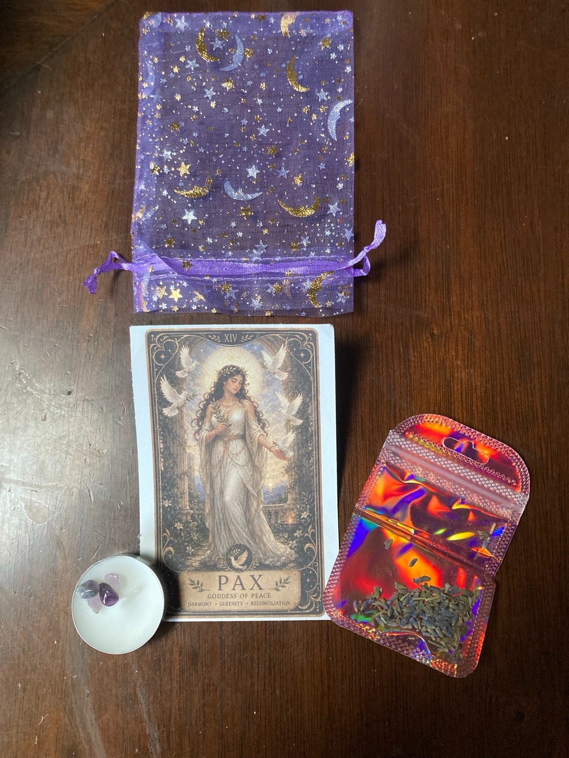Mini Pax Goddess of Peace Spiritual Calm & Harmony Ritual Kit – Amethyst