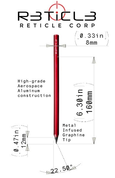 TACTICAL PENCIL / TACTICAL/ RETICLE / EDC Tools, TSA Compliant Art Pencil TACTICAL PENCIL / TACTICAL/ RETICLE / EDC Tools, TSA Compliant Art Pencil