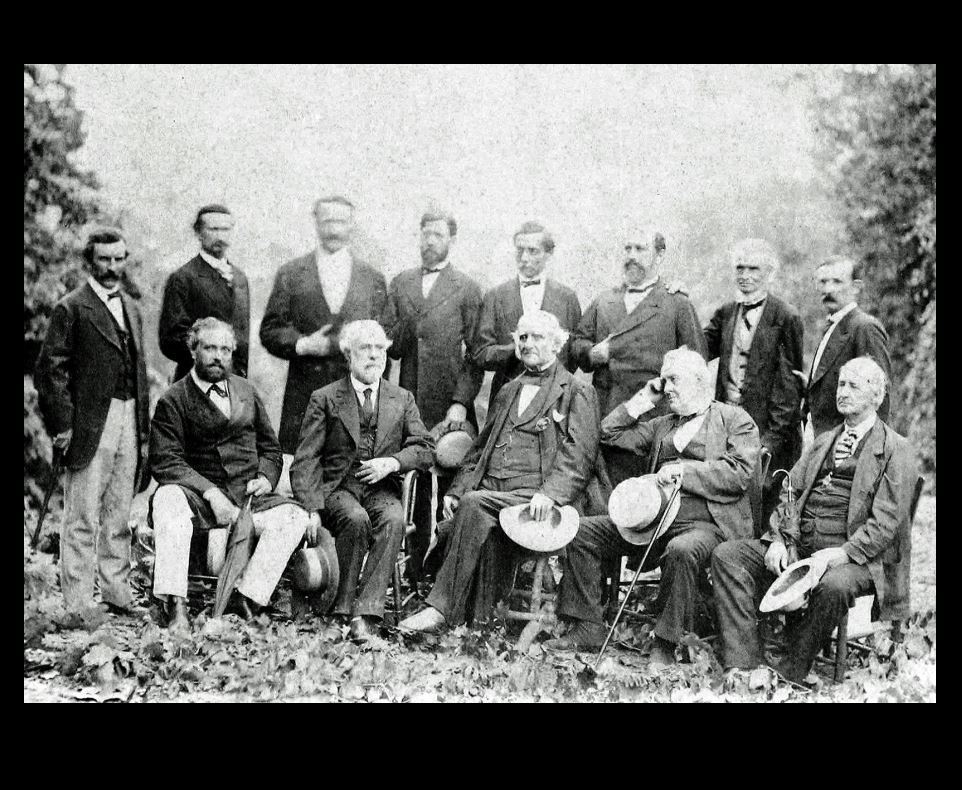 General Robert E Lee + His Generals Rare PHOTO Rebel Confederate Civil War, 1869