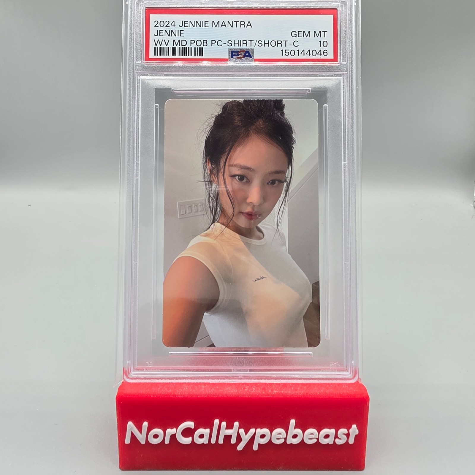 2025 Mantra JENNIE KIM Weverse MD Photobook PhotoCard Shirt C PSA 10 GEM MINT