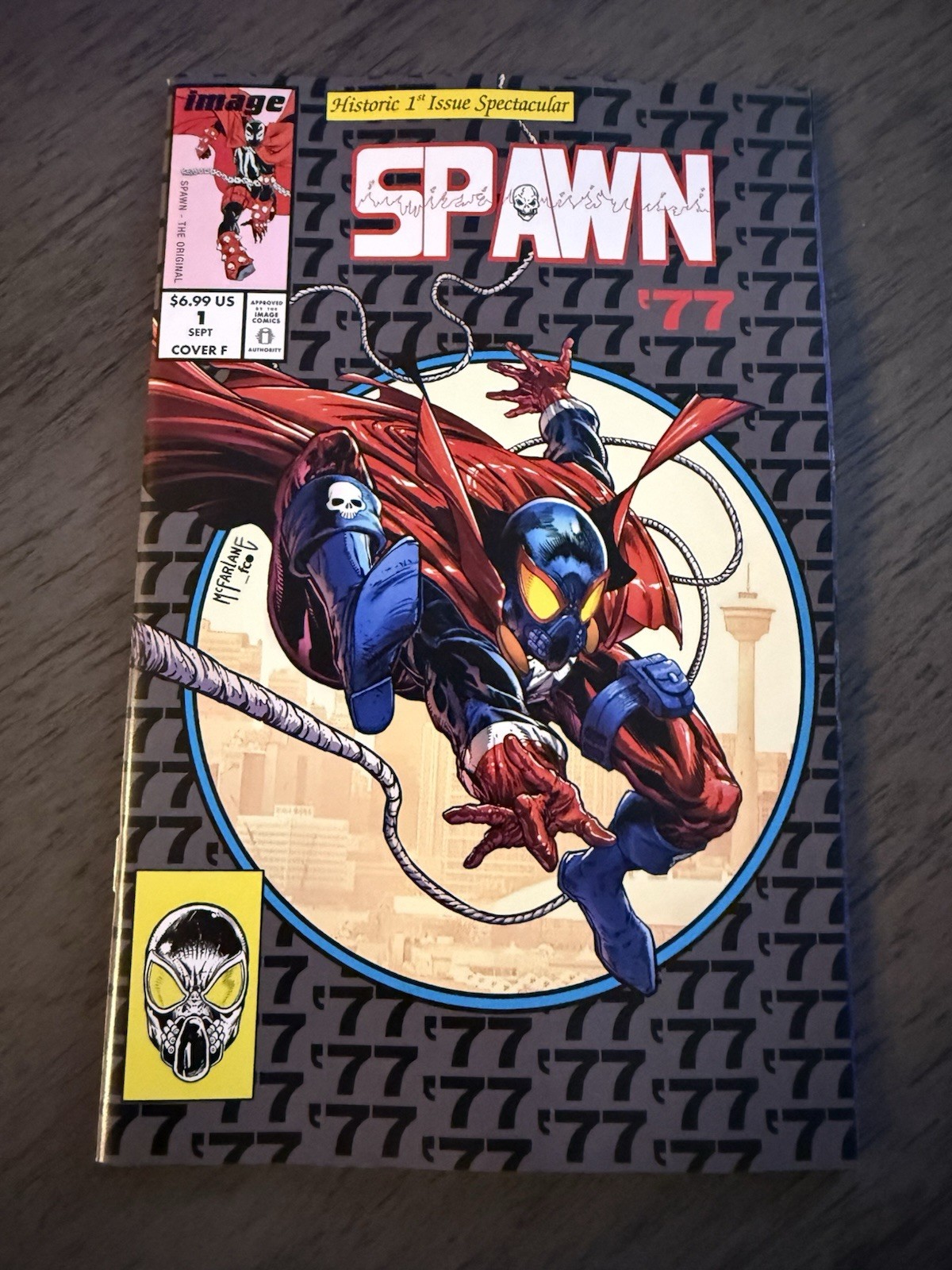 π₯ Spawn 77 #1 McFarlane 1:25 Ratio Retro Logo PRESALE 9/9 Image Comics π₯ π₯ Spawn 77 #1 McFarlane 1:25 Ratio Retro Logo PRESALE 9/9 Image Comics π₯