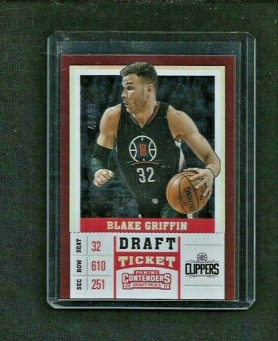 Blake Griffin 2017 Contenders DRAFT TICKET Foil #/99 Los Angeles Clippers NETS