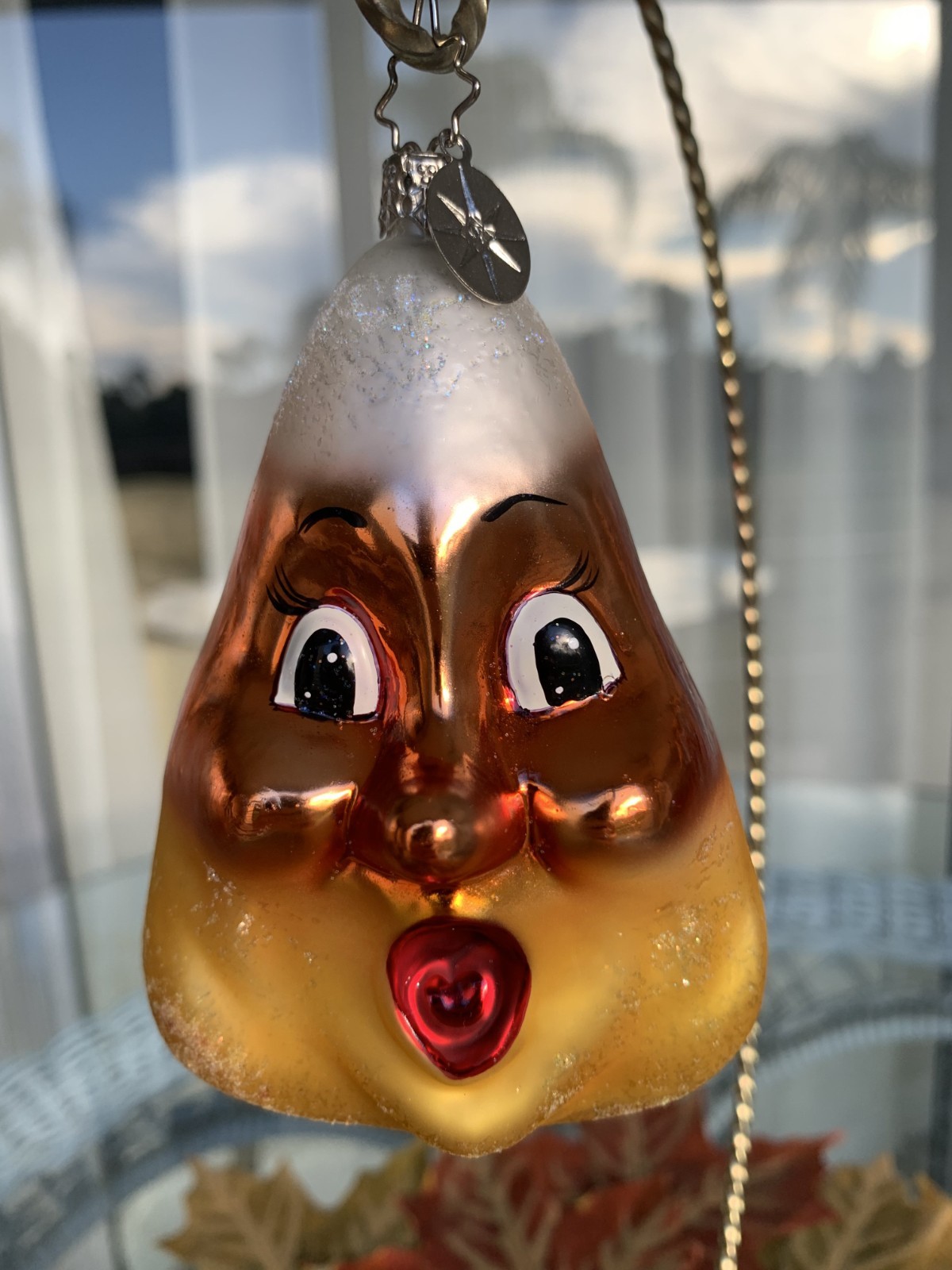 Vintage Christopher Radko Candy Corn Cutie Halloween Ornament #101118 2003 Vintage Christopher Radko Candy Corn Cutie Halloween Ornament #101118 2003