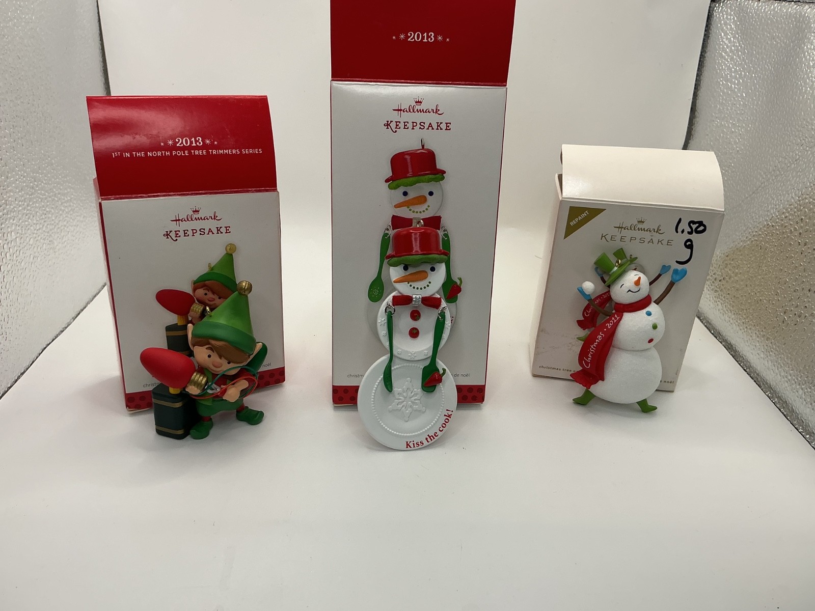 (3) Hallmark Christmas Keepsake Ornaments 2013 New in Box (3) Hallmark Christmas Keepsake Ornaments 2013 New in Box
