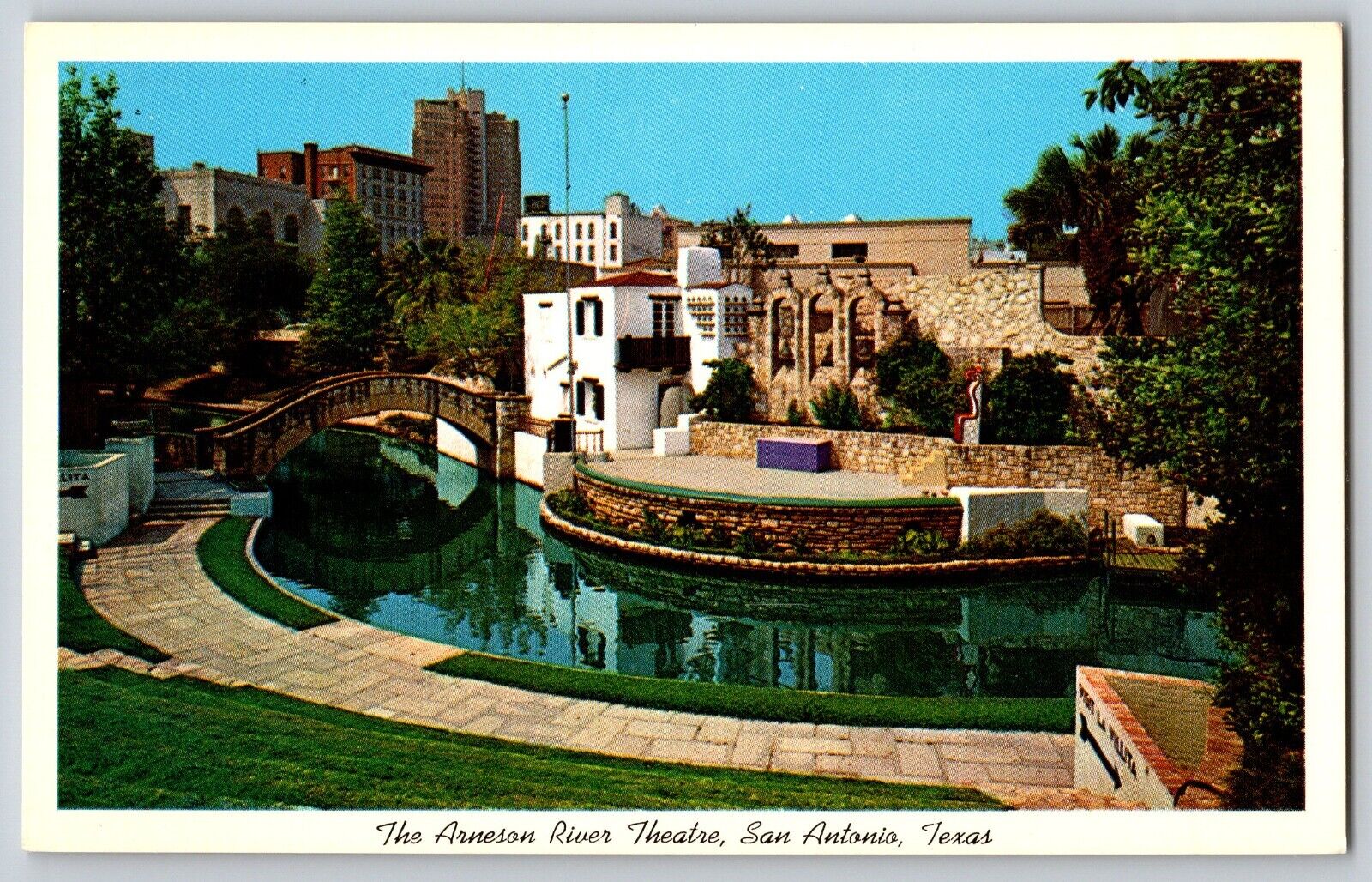 San Antonio, Texas TX - The Arneson River Theatre - Vintage Postcard - Unposted