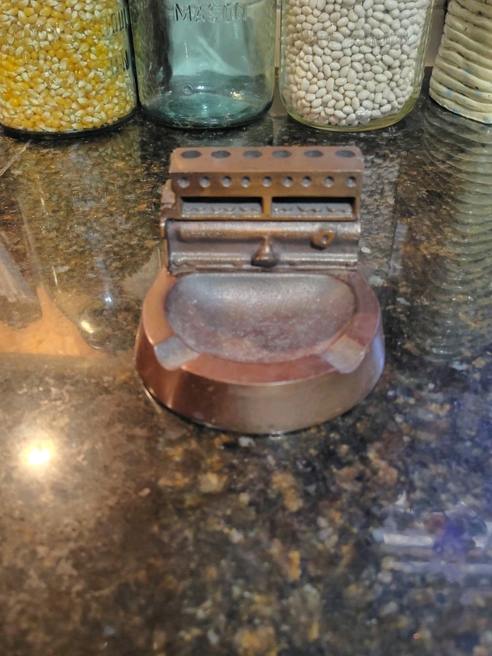 Rare International Harvester Indianapolis motor works Cast Iron ash tray 1939 Rare International Harvester Indianapolis motor works Cast Iron ash tray 1939