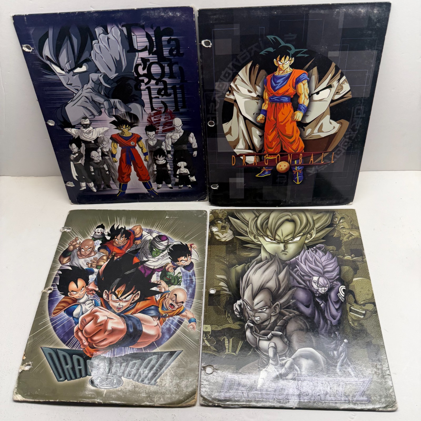 LOT OF 4 Vintage Dragon Ball Z DBZ Folder Binder 2000 Bird Studio Shueisha Toei LOT OF 4 Vintage Dragon Ball Z DBZ Folder Binder 2000 Bird Studio Shueisha Toei