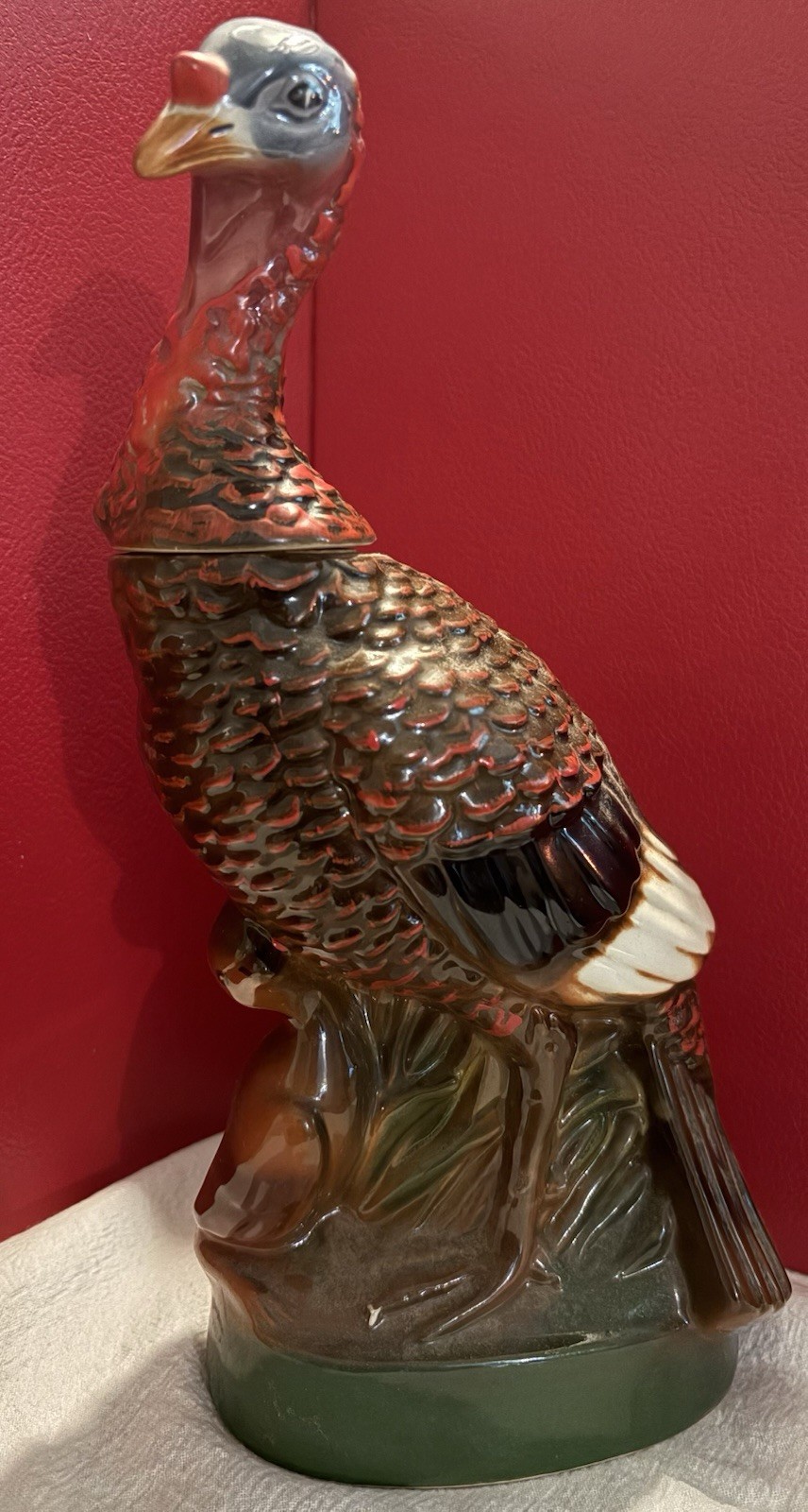 Vintage 1975 No. 4 Wild Turkey Ceramic Decanter Austin Nichols 101 Proof Empty Vintage 1975 No. 4 Wild Turkey Ceramic Decanter Austin Nichols 101 Proof Empty