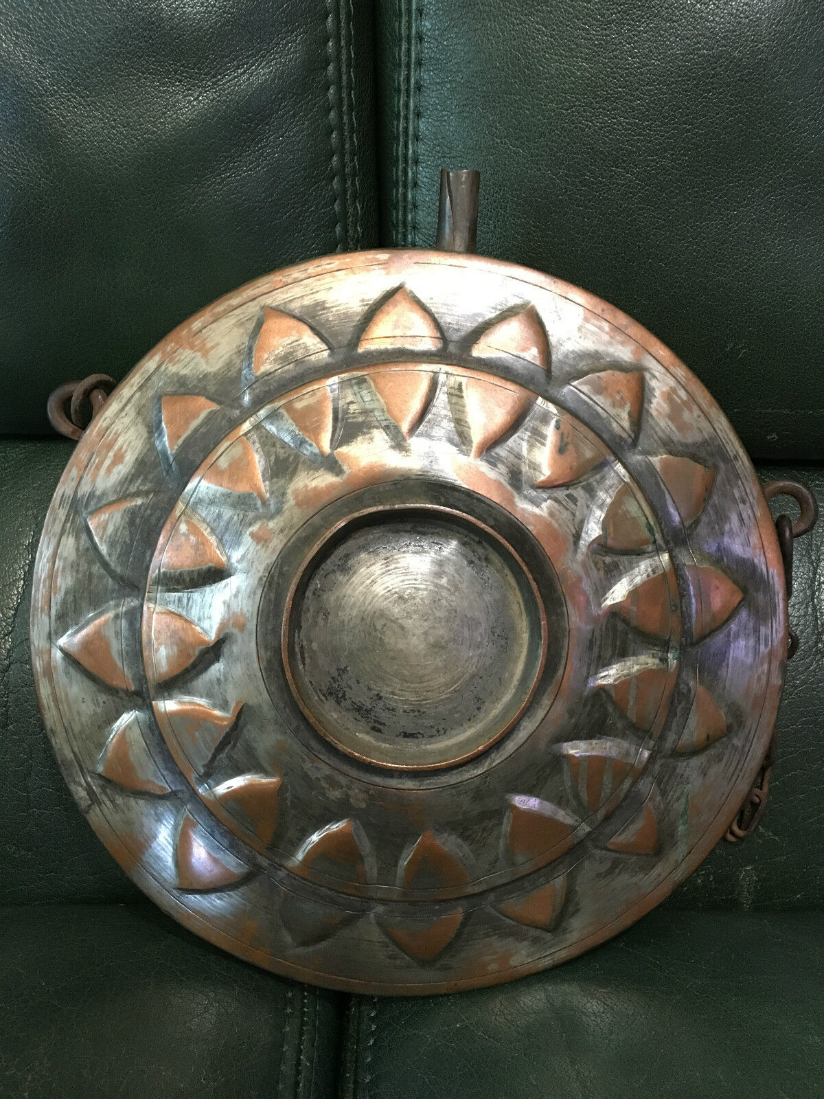 Important Bottle Islamic Ottaman Arabic Syria Copper