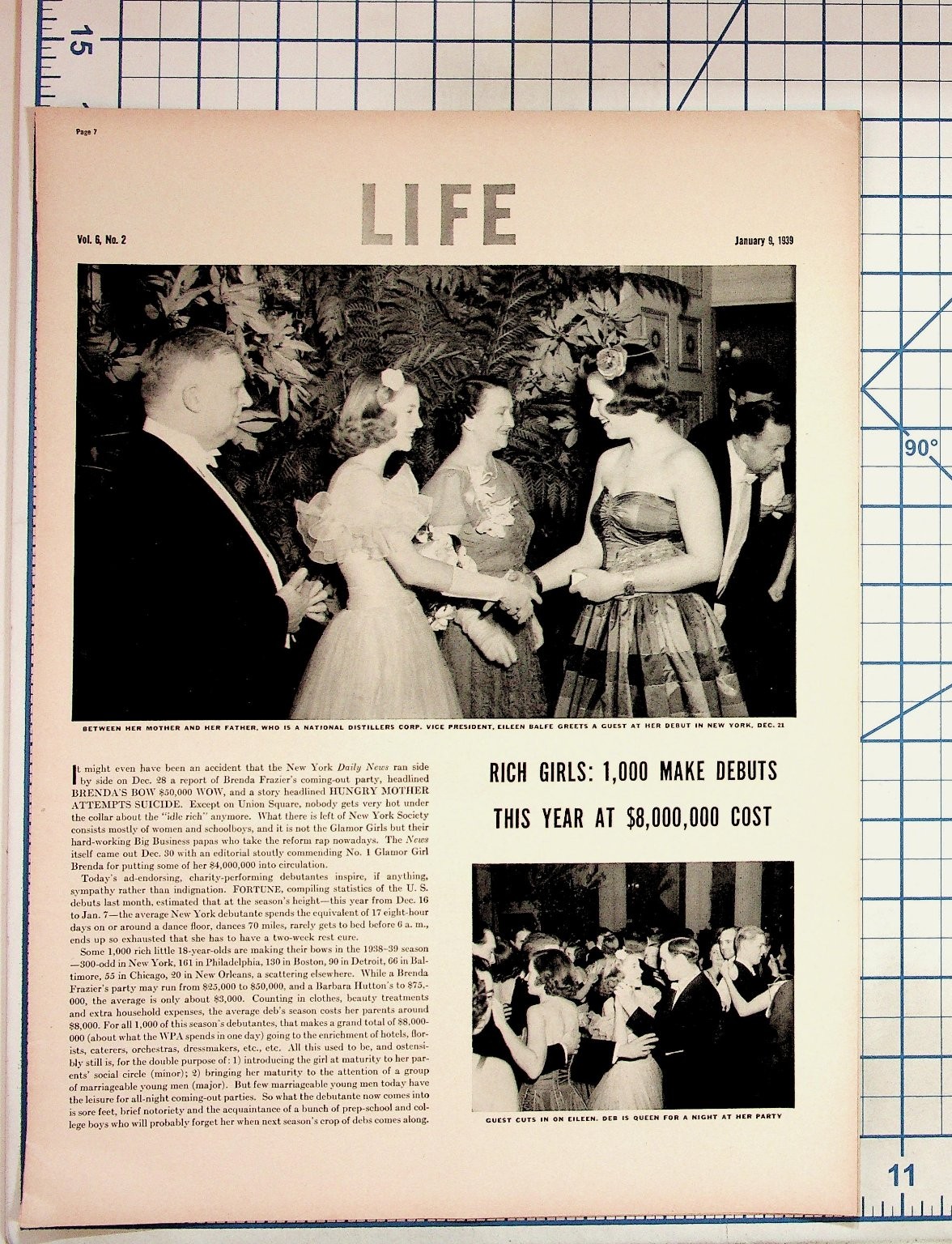 1939 LIFE Magazine Pages Society Debutantes Brenda Frazier Eleanor Roosevelt 1939 LIFE Magazine Pages Society Debutantes Brenda Frazier Eleanor Roosevelt