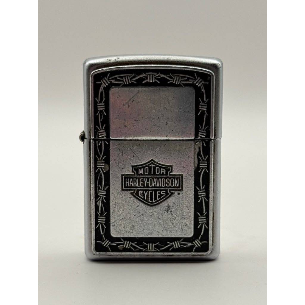 2001 Zippo Harley-Davidson Bar & Shield Chrome Windproof Lighter G 01 Vintage 2001 Zippo Harley-Davidson Bar & Shield Chrome Windproof Lighter G 01 Vintage