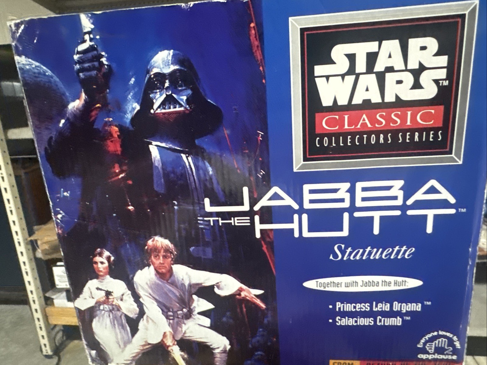 STAR WARS JABBA THE HUTT / SLAVE GIRL LEIA STATUETTE LE 3878/5000 APPLAUSE MIB
