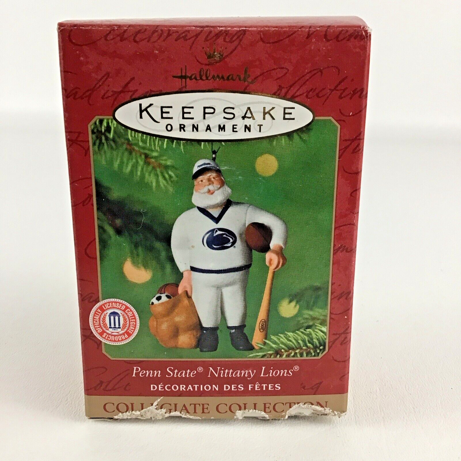 Hallmark Keepsake Christmas Ornament Penn State Nittany Lions Baseball Vintage