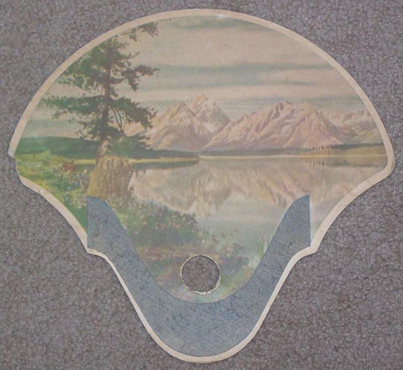 VINTAGE WALLACES\' FARMER 100TH ANNIVERSARY HAND HELD FAN, DES MOINES, IOWA, 1955