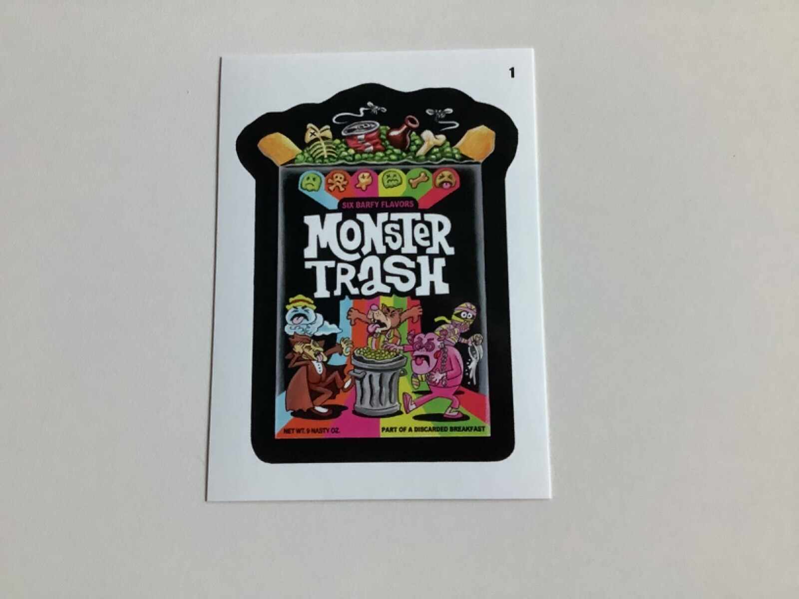 MONSTER TRASH 2024 TOPPS WACKY PACKAGES CARD, PARODY #1 GHOST VAMPIRE WEREWOLF MONSTER TRASH 2024 TOPPS WACKY PACKAGES CARD, PARODY #1 GHOST VAMPIRE WEREWOLF