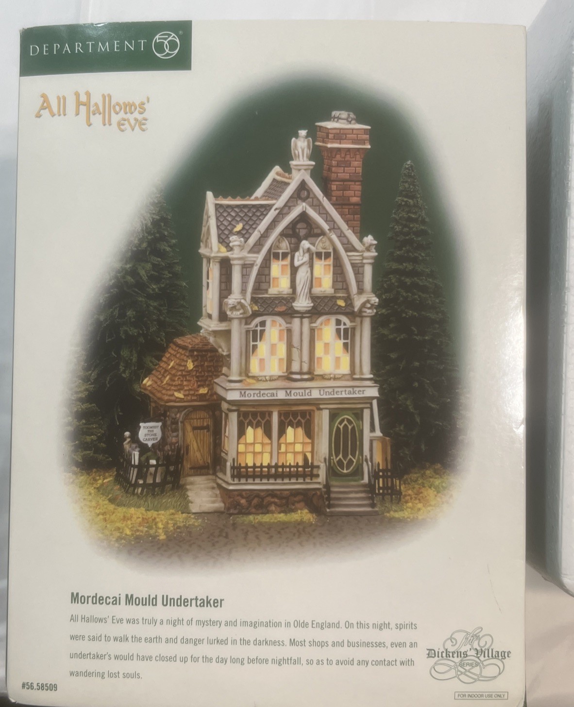 Department 56 Dickens Village All Hallows Eve - Mordecai Mould Undertaker 58509 Department 56 Dickens Village All Hallows Eve - Mordecai Mould Undertaker 58509