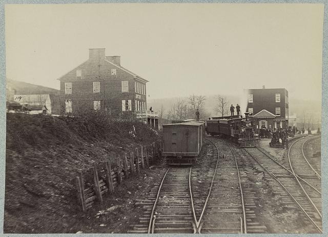 Photo:Hanover Junction PA 1863 Railroad Station Trains