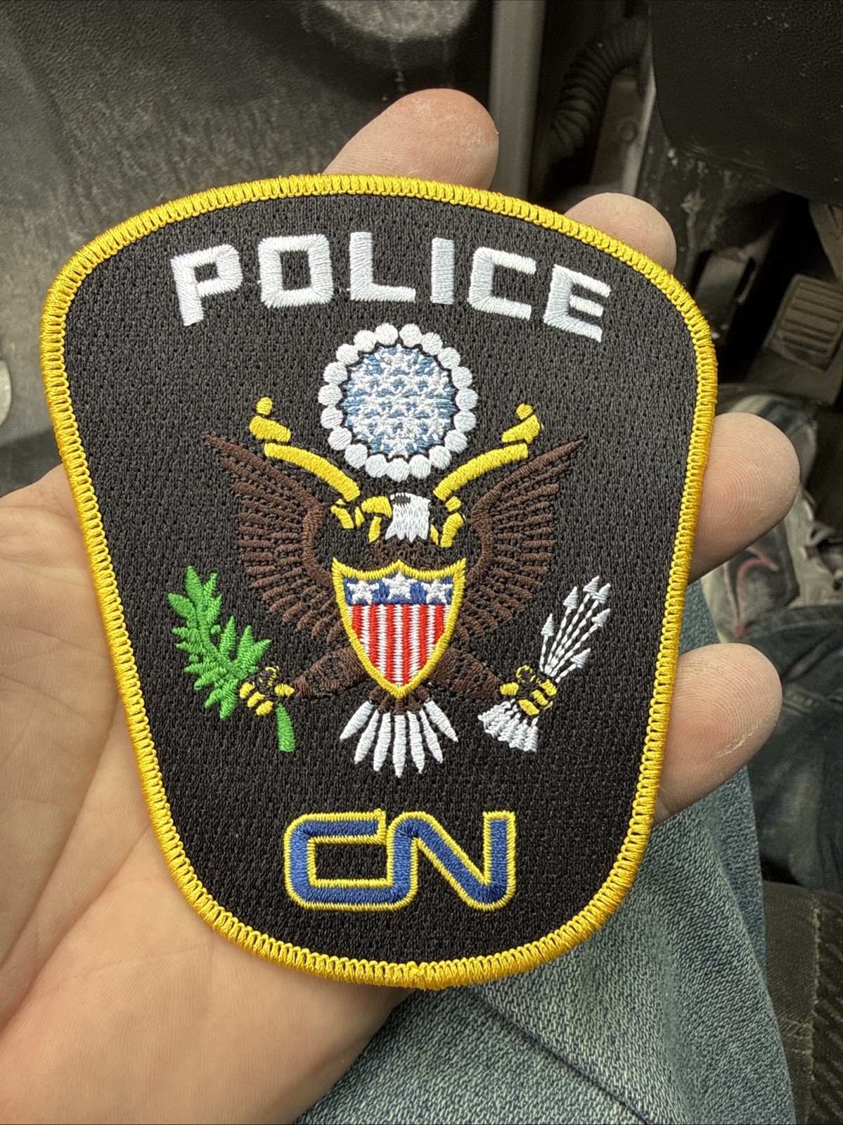 CN Railroad Police Patch~Canadian National Train~ Eagle USA CN Railroad Police Patch~Canadian National Train~ Eagle USA