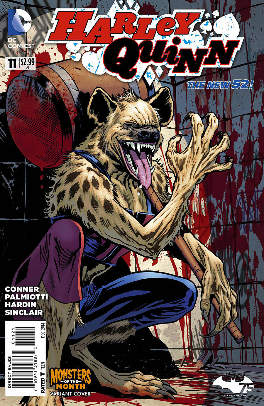 HARLEY QUINN #11 NEW 52 VARIANT COVER EDITION MONSTERS OF THE MONTH NM (C626) HARLEY QUINN #11 NEW 52 VARIANT COVER EDITION MONSTERS OF THE MONTH NM (C626)