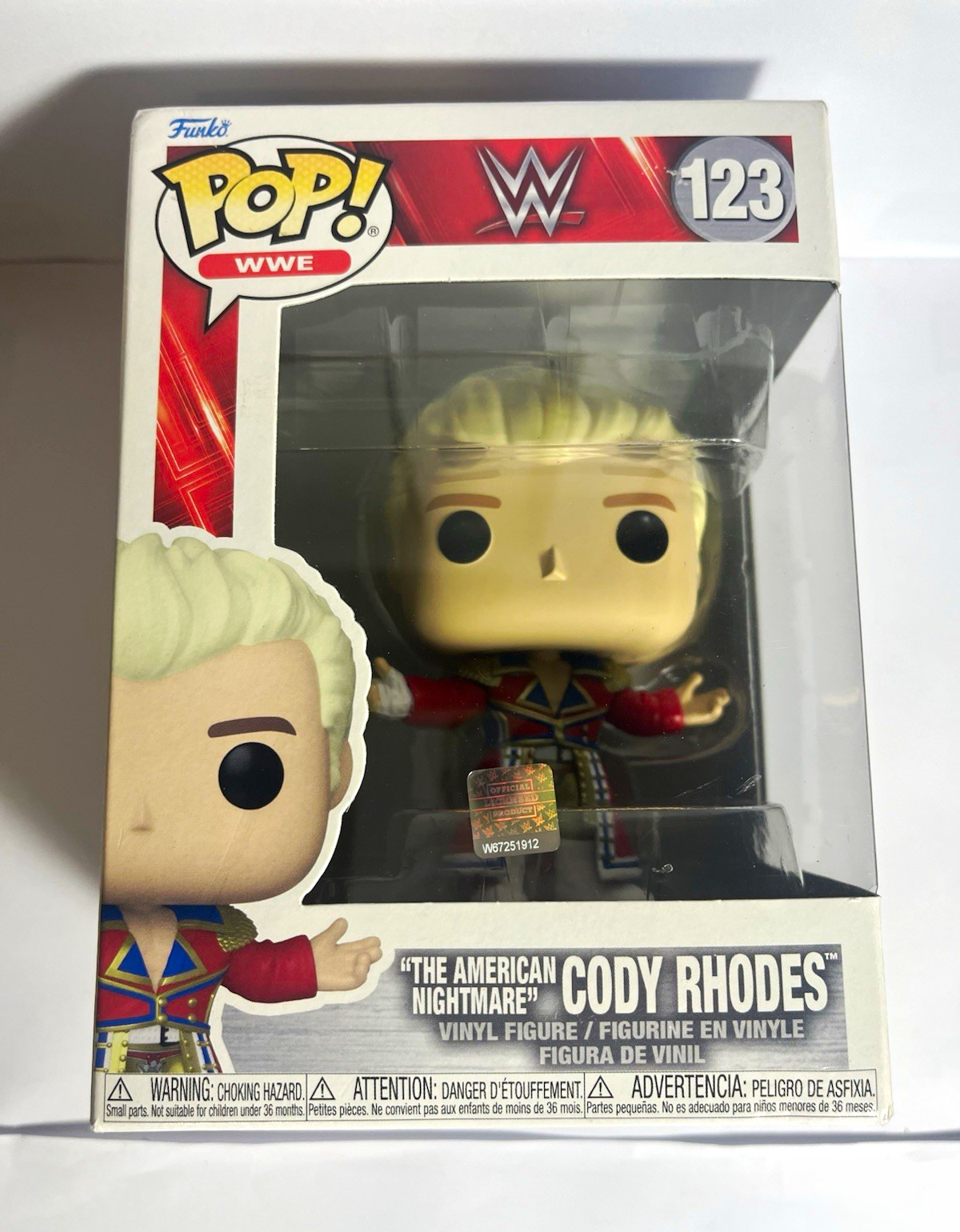 Cody Rhodes Funko Pop 123 WWE The American Nightmare Vinyl Figure