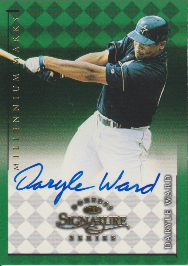 Daryle Ward 1998 Donruss Signature Series auto autograph card /1000
