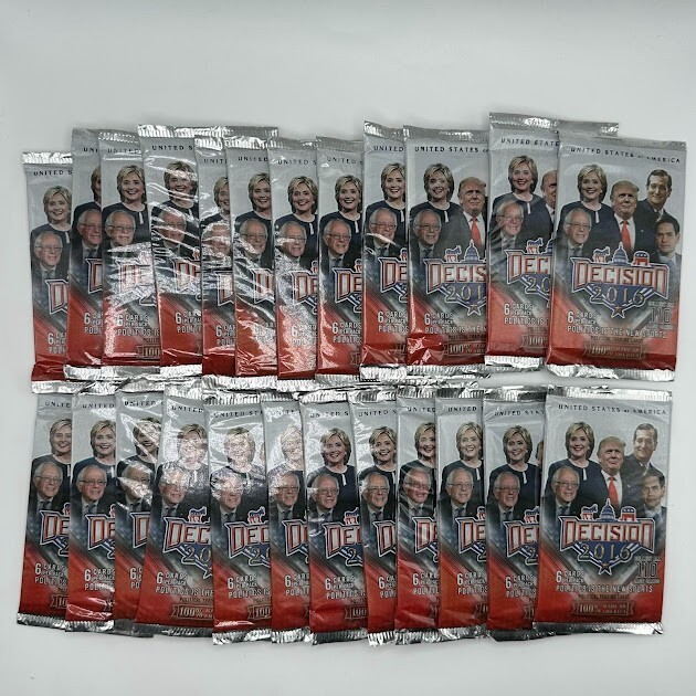 24x 2016 Decision 2016 Election Political Packs 6 cards Trump Signature?