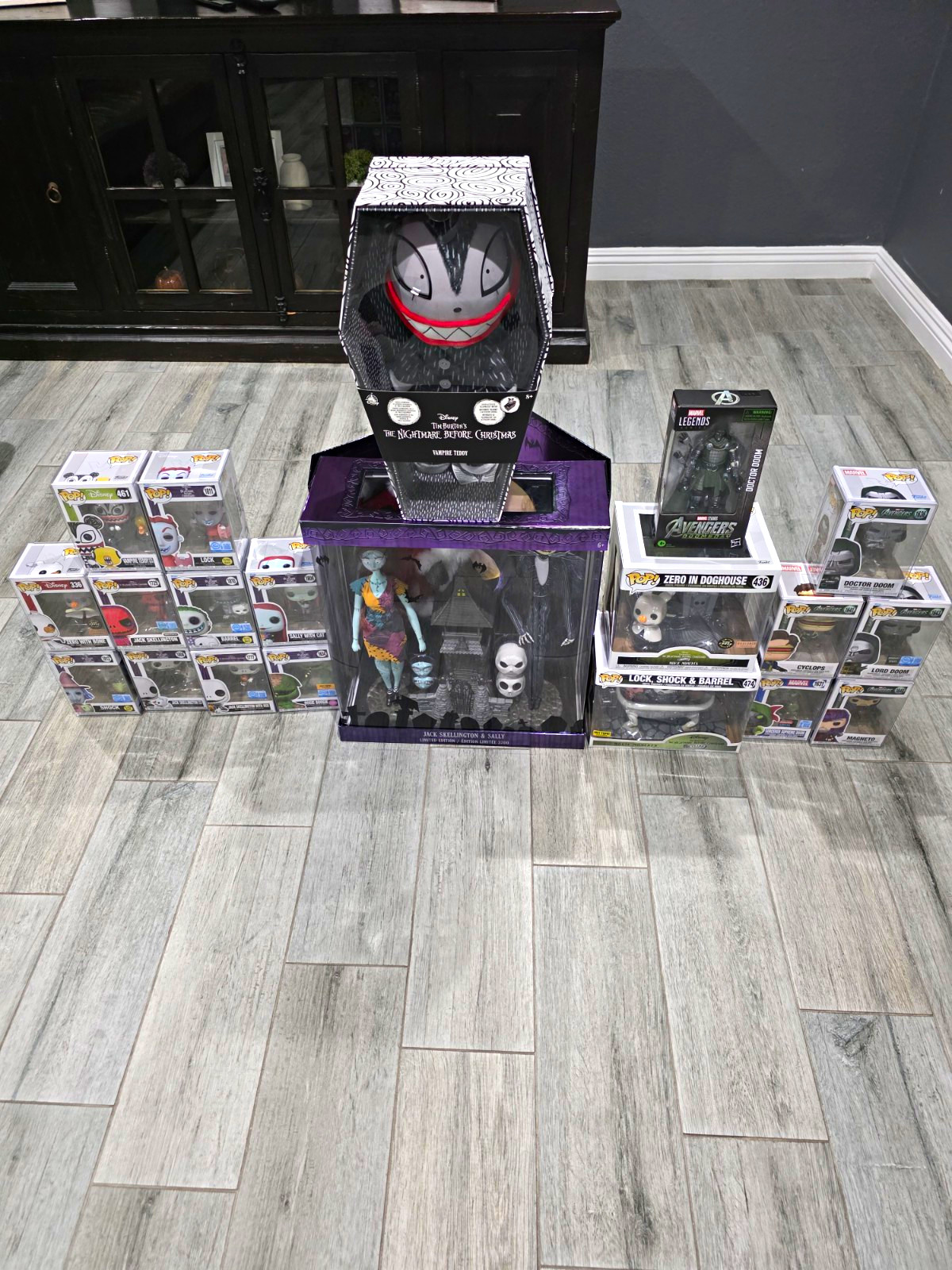 Disney Nightmare Before Christmas 30th Anniversary Doll Set and Funko Lot Disney Nightmare Before Christmas 30th Anniversary Doll Set and Funko Lot