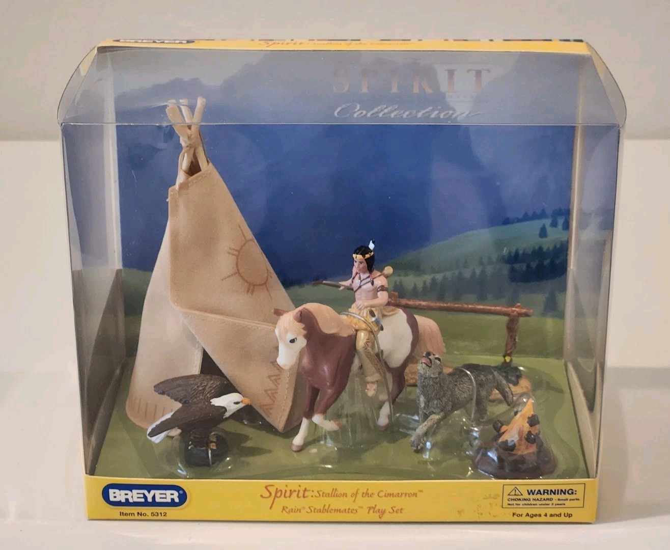 breyer stablemates Spirit Stallion Of The Cimarron Rain Play Set NOS #5312 breyer stablemates Spirit Stallion Of The Cimarron Rain Play Set NOS #5312
