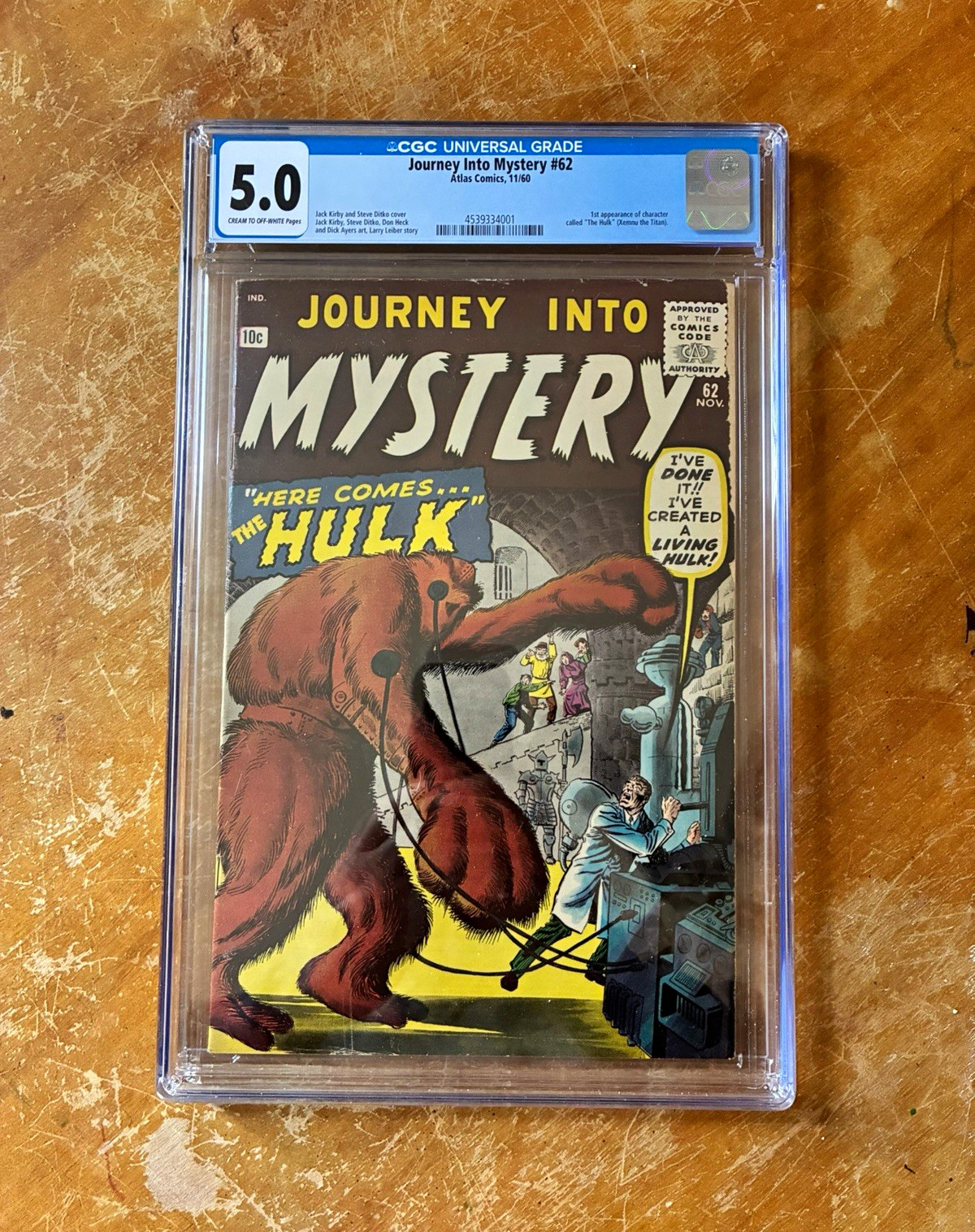 Journey Into Mystery #62 (1960 Atlas) CGC 5.0 Hulk (Xemnu the Titan) Journey Into Mystery #62 (1960 Atlas) CGC 5.0 Hulk (Xemnu the Titan)