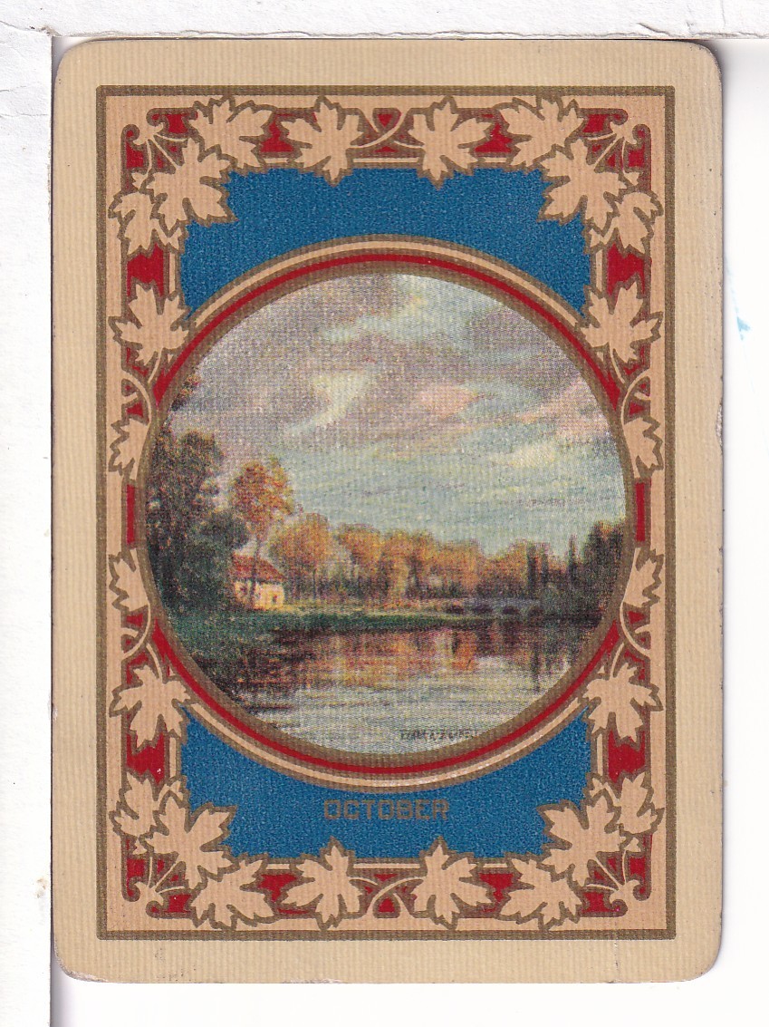 Single Vintage Playing Card U.S. Wide Named 