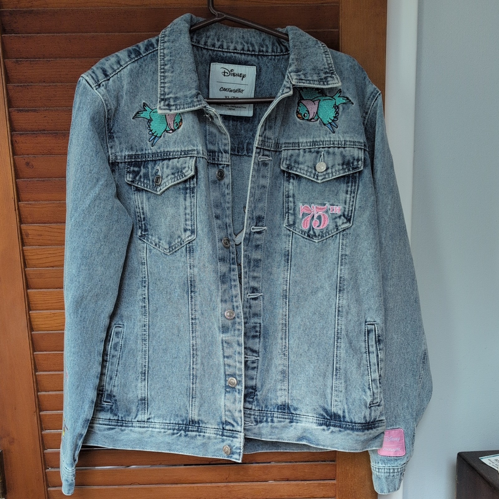 Cinderella 75th Anniversary Denim Jacket for Women by Cakeworthy NWT (XLARGE)