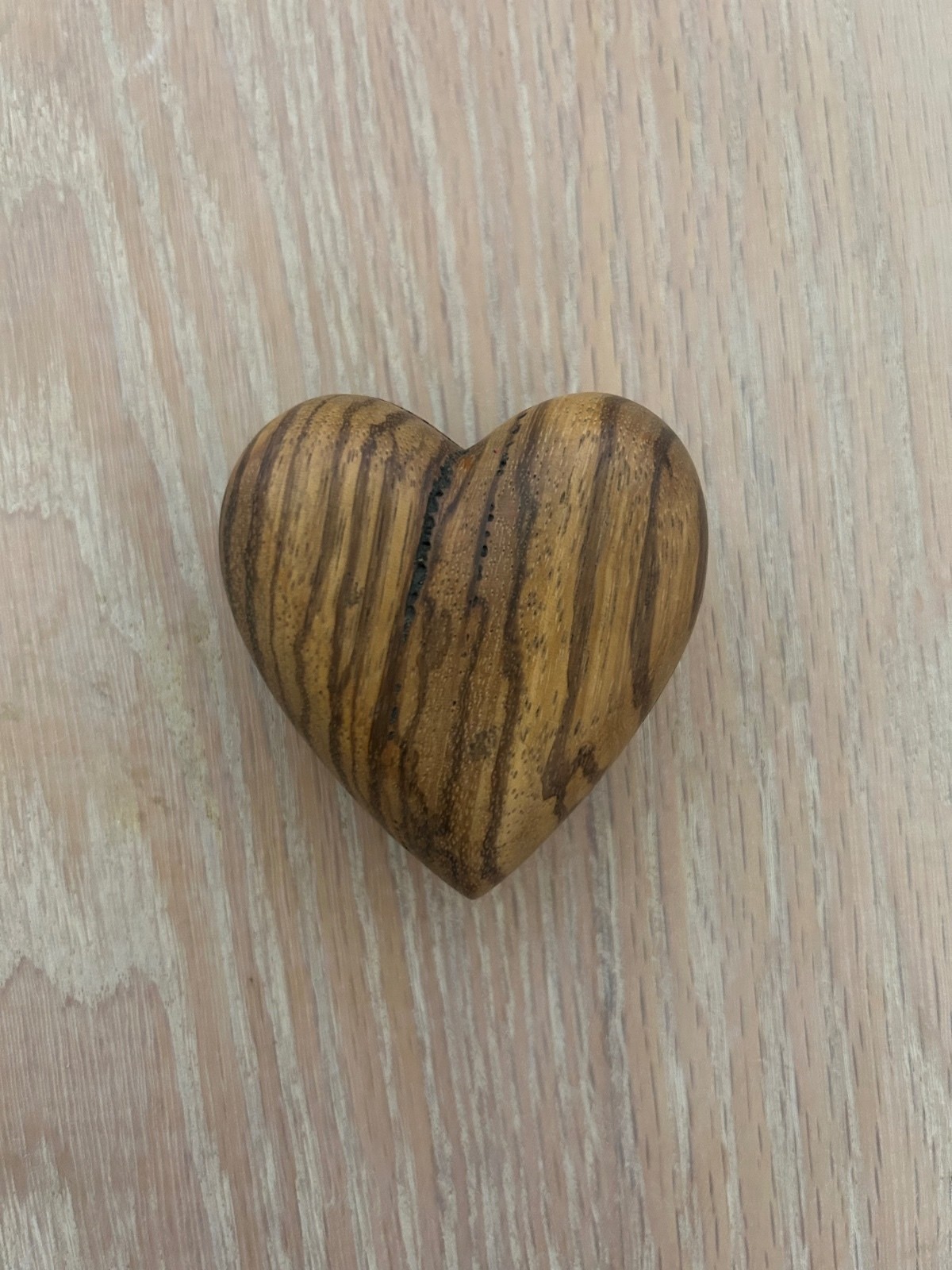 Vintage Zebrawood Heart Shaped Wooden Jewelry Trinket Keepsake Box Vintage Zebrawood Heart Shaped Wooden Jewelry Trinket Keepsake Box