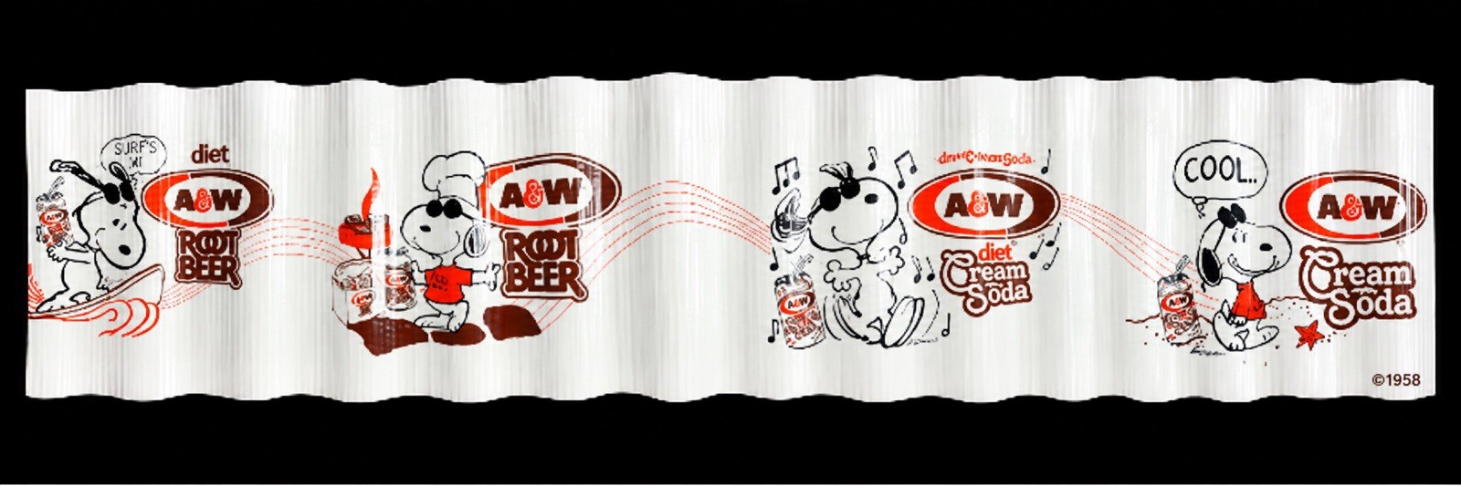 Snoopy A&W Halloween Banner 4FT X 1 FT– Vintage Style Root Beer Ad - FLAWED Snoopy A&W Halloween Banner 4FT X 1 FT– Vintage Style Root Beer Ad - FLAWED