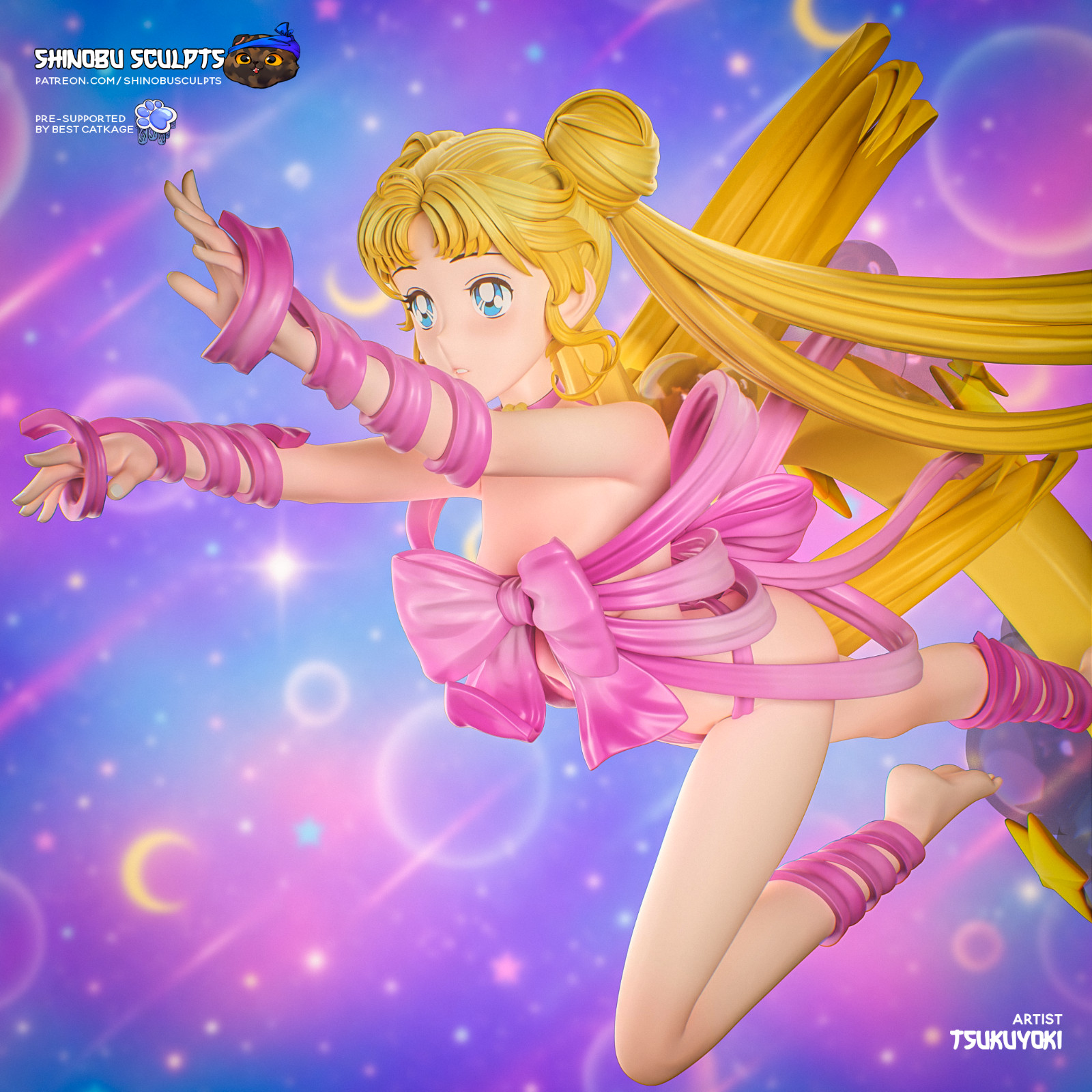 1:6 Usagi Tsukino Sailor Moon Fan Art UNPAINTED High Quality Garage Kit
