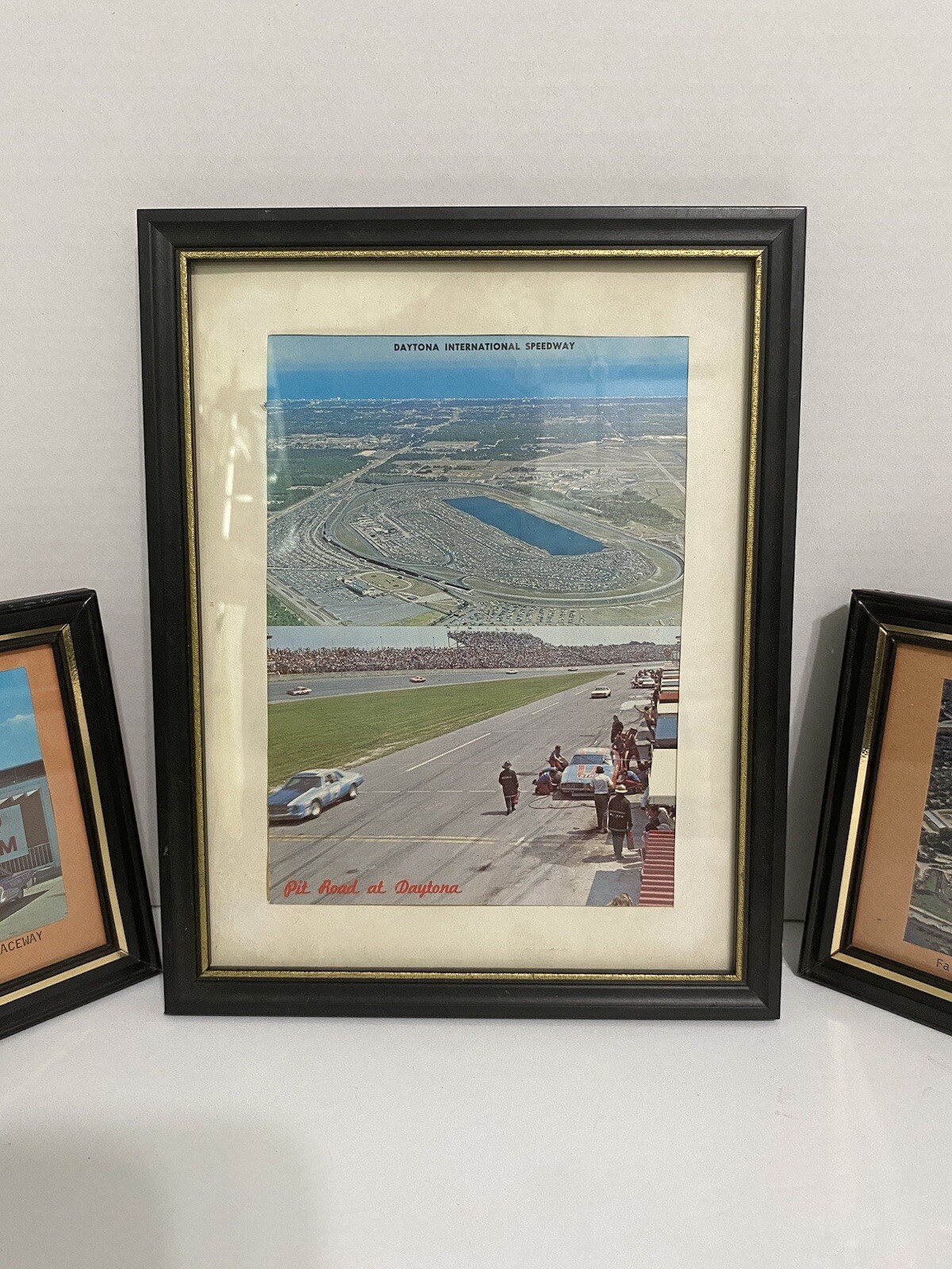 Vtg Framed Post Cards Racing Assorted Museum Daytona Fairground Collectibles Vtg Framed Post Cards Racing Assorted Museum Daytona Fairground Collectibles