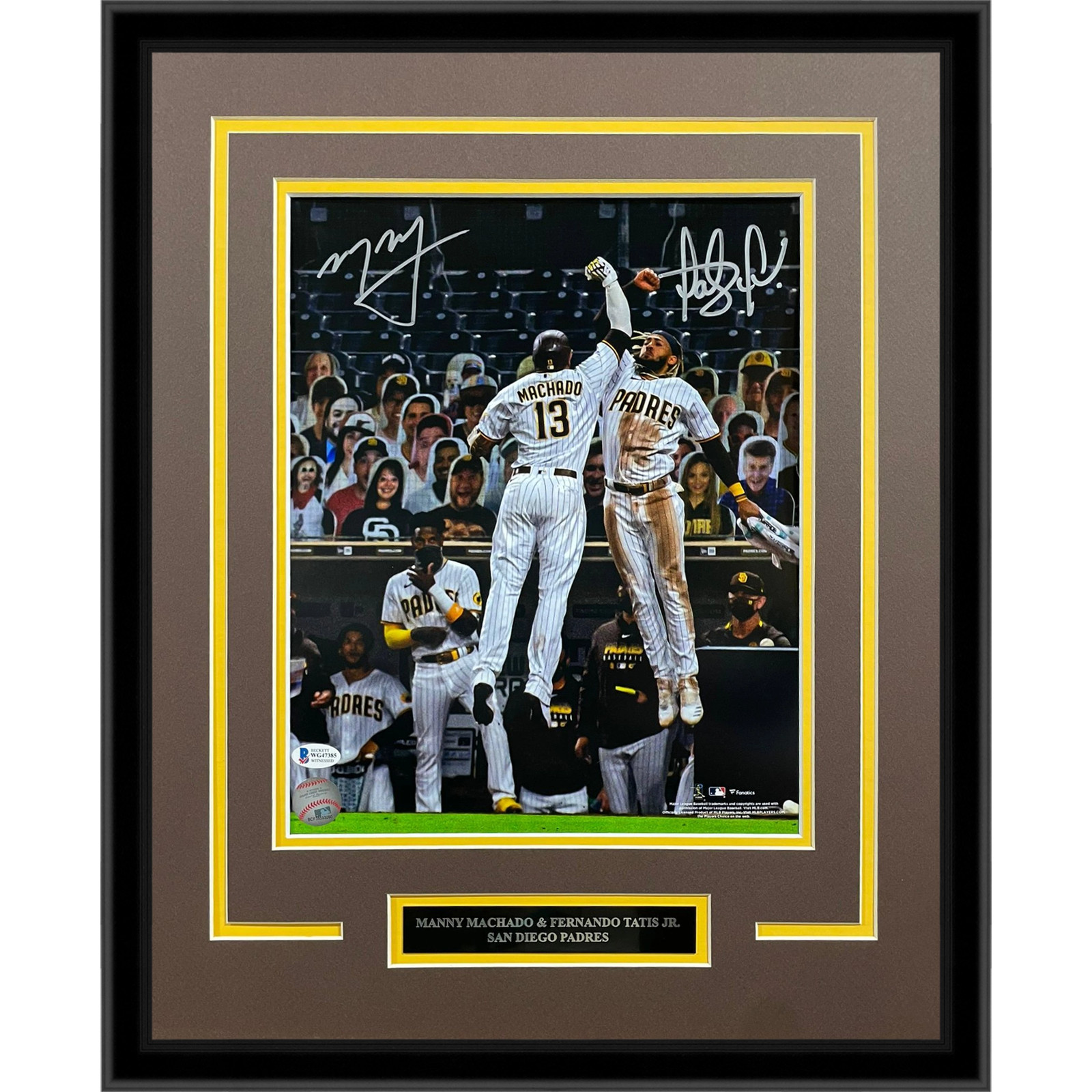 Fernando Tatis Jr And Manny Machado Autographed San Diego Padres (Spotlight) Del Fernando Tatis Jr And Manny Machado Autographed San Diego Padres (Spotlight) Del