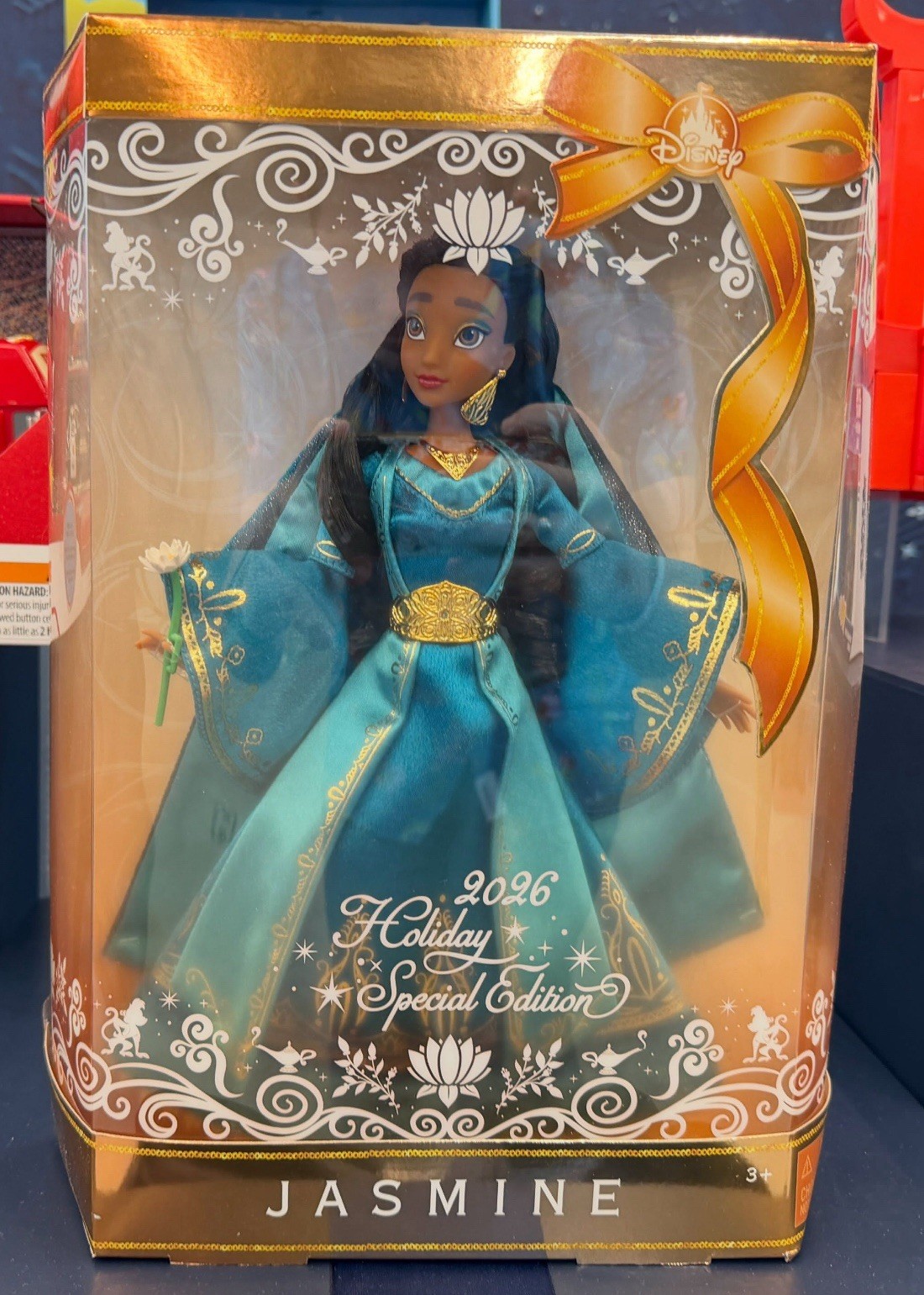 2026 Disney Parks Aladdin Jasmine Holiday Special Edition Doll PRESALE 2026 Disney Parks Aladdin Jasmine Holiday Special Edition Doll PRESALE