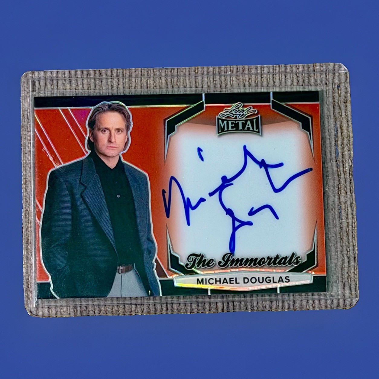 Michael Douglas Red Autograph 2024 Leaf Metal Pop Century Auto Celebrity Card 2 Michael Douglas Red Autograph 2024 Leaf Metal Pop Century Auto Celebrity Card 2