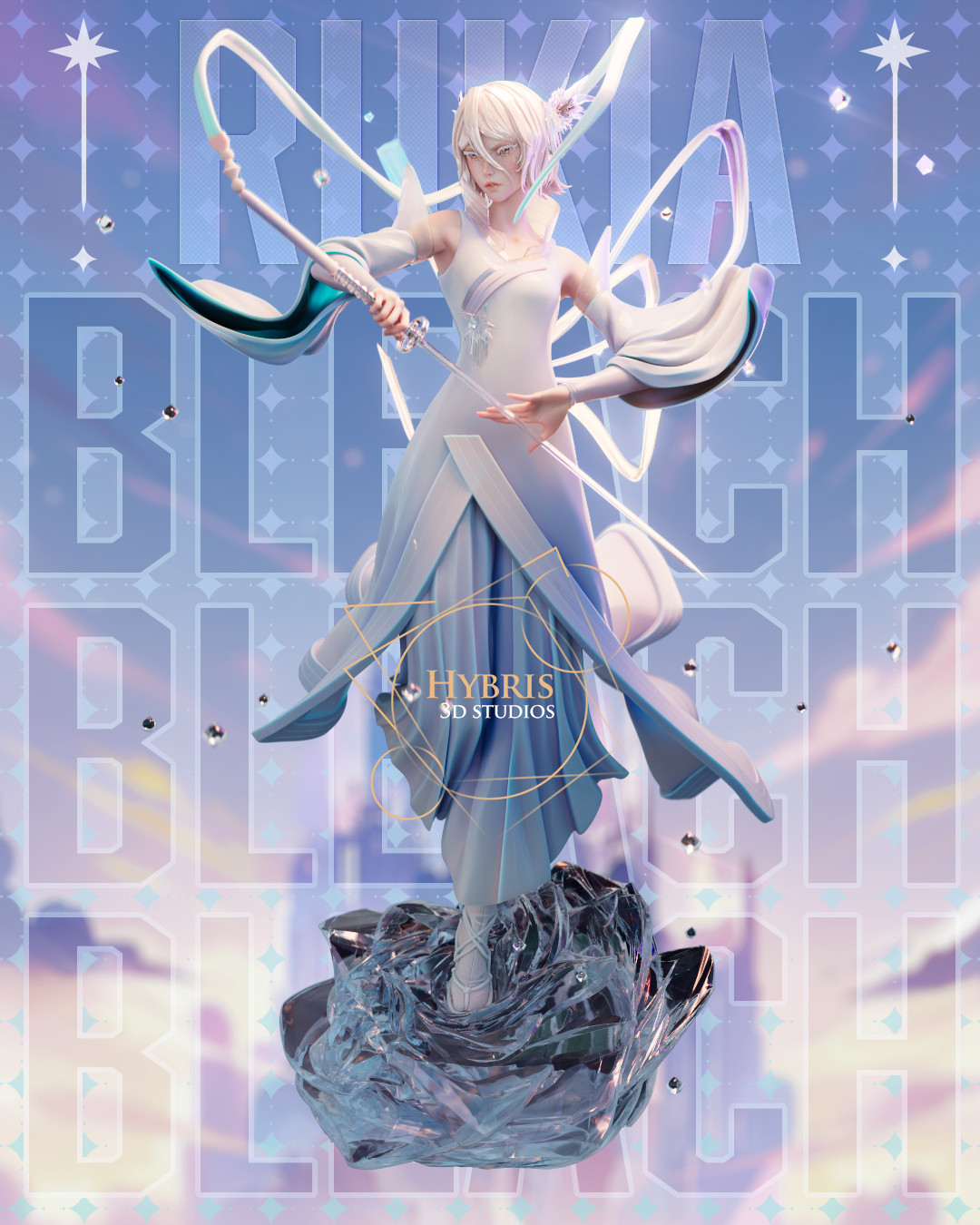 Rukia Kuchiki | Bleach | 1/7 Scale UNPAINTED Resin Kit Rukia Kuchiki | Bleach | 1/7 Scale UNPAINTED Resin Kit
