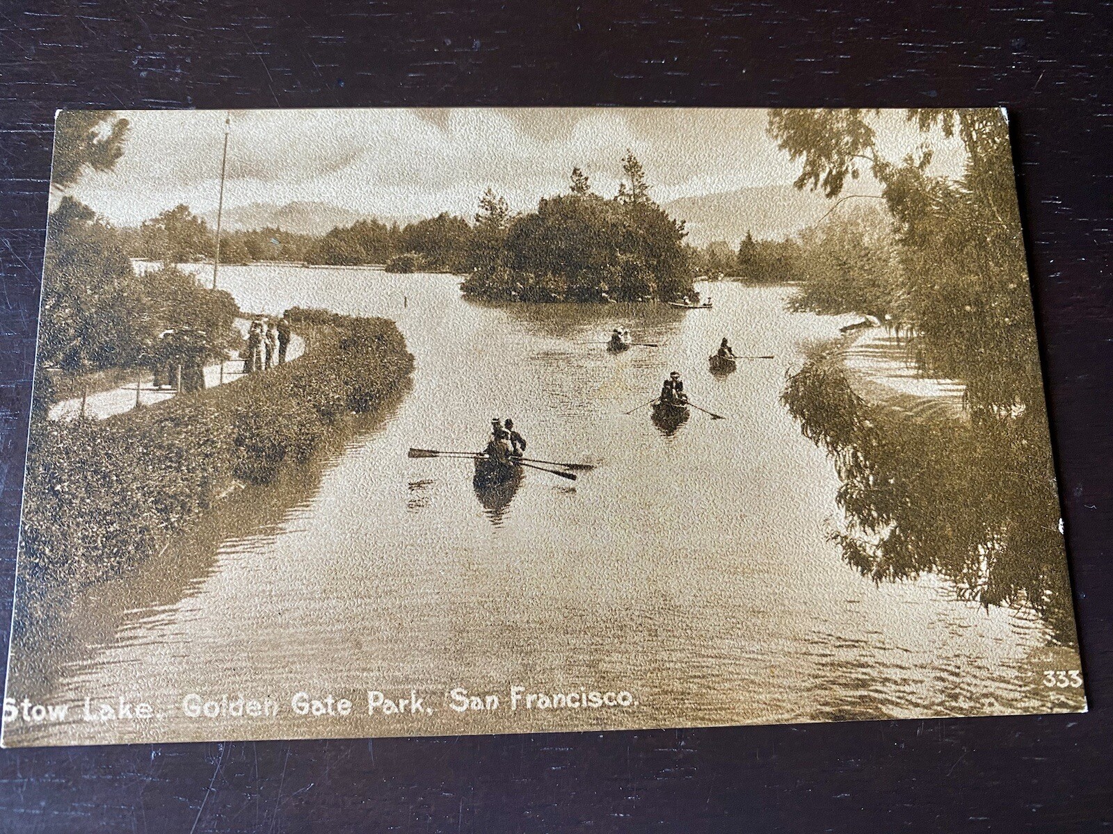 Antique Stow Lake Golden Gate Park San Francisco Postcard Edward Mitchell Antique Stow Lake Golden Gate Park San Francisco Postcard Edward Mitchell