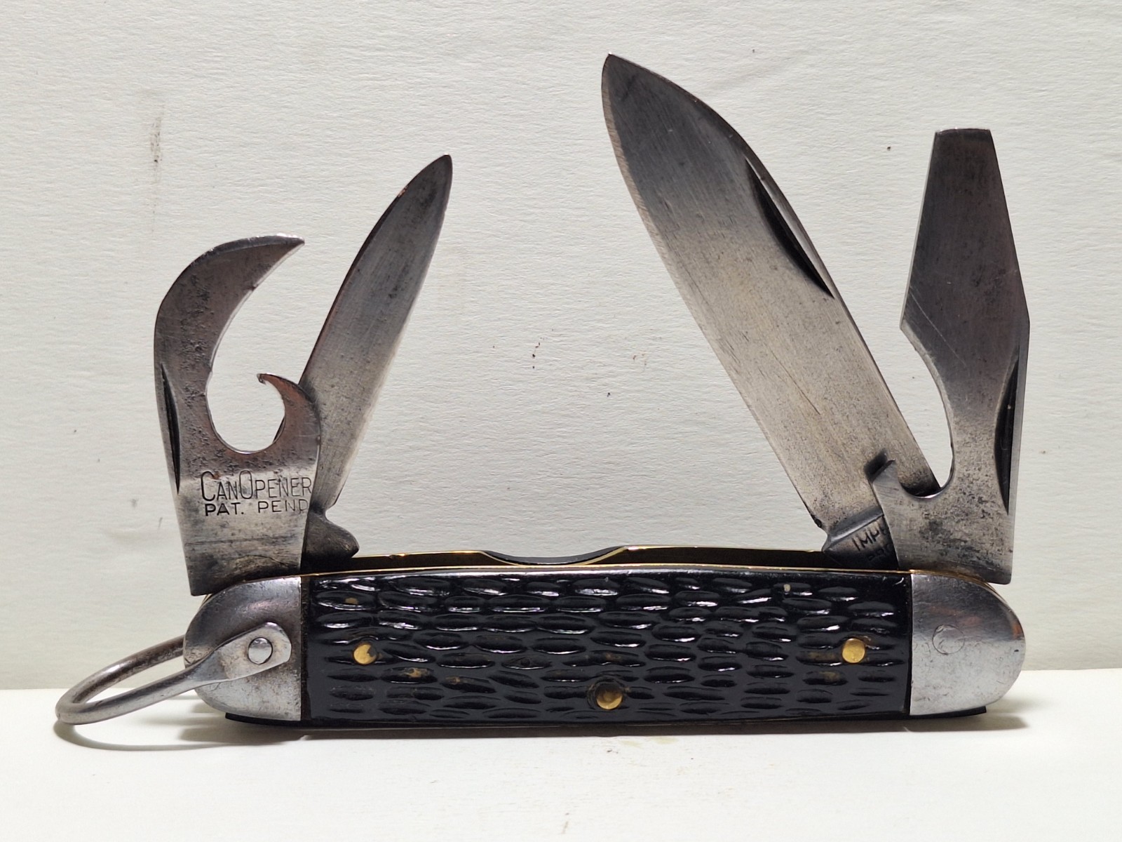 Vintage 1936-1952 IMPERIAL CAMP STYLE Pocket Knife USED w/PAT PENDING Vintage 1936-1952 IMPERIAL CAMP STYLE Pocket Knife USED w/PAT PENDING