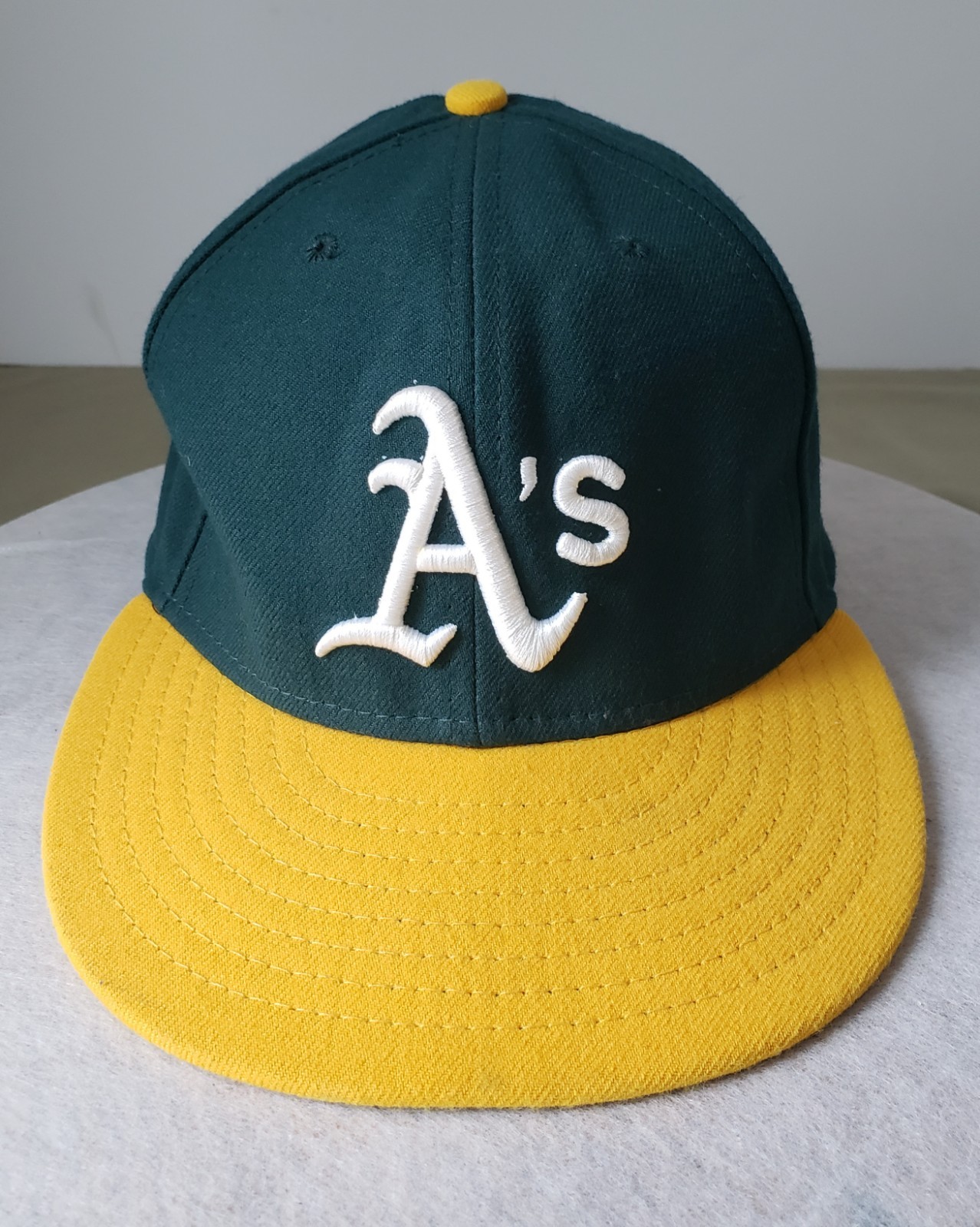 Oakland A\'s New Era Hat Cap 59Fifty 7 3/8 On Field Made in USA Athletics