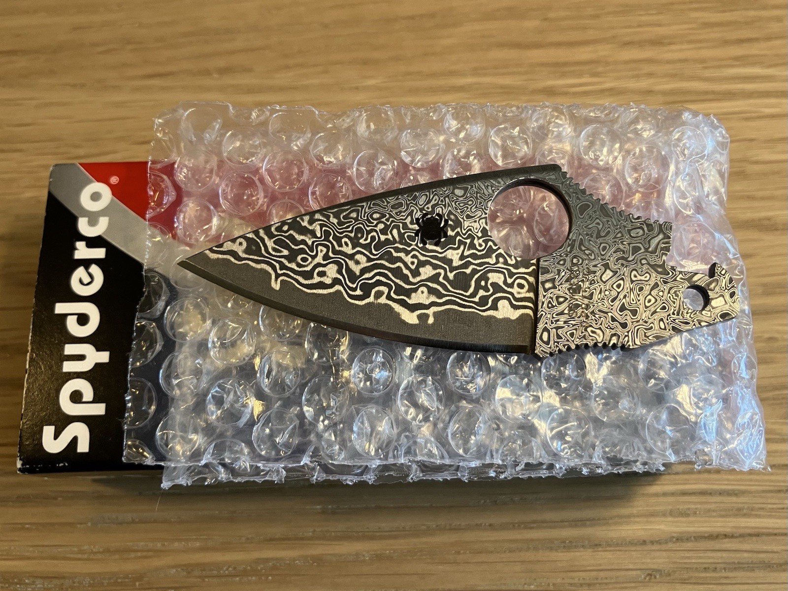 RARE Spyderco Dragonfly 2 Damascus KnifeJoy Exclusive Blade C28PDBL2 VG-10 Japan RARE Spyderco Dragonfly 2 Damascus KnifeJoy Exclusive Blade C28PDBL2 VG-10 Japan