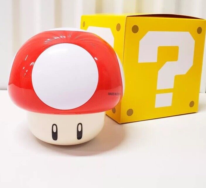 Super Nintendo World Toadstool Cafe Mario Toad Mushroom Soup Bowl with ? Box.