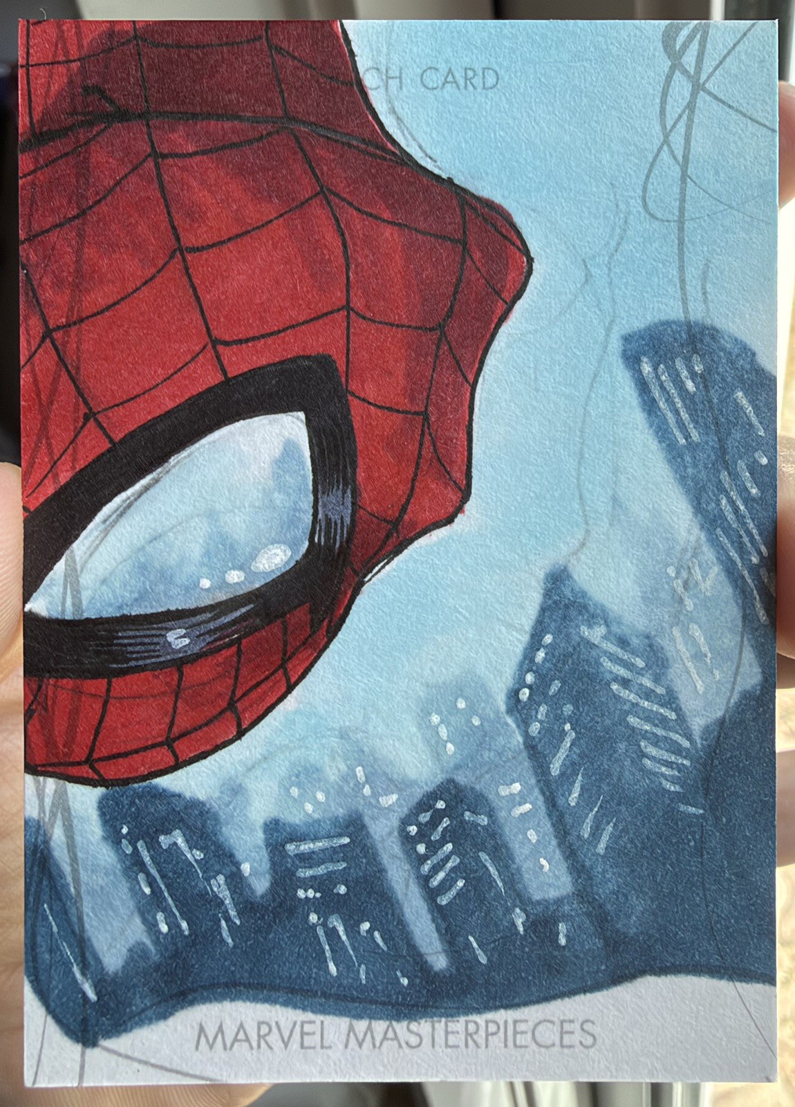 2020 UD Marvel Masterpieces Spider-Man Sketch Chris Botterill 1/1 2020 UD Marvel Masterpieces Spider-Man Sketch Chris Botterill 1/1