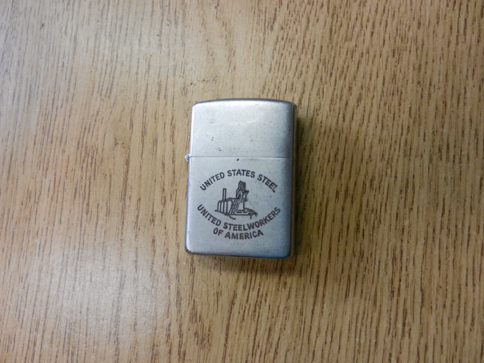 Vintage 1953 Zippo 2517191 United States Steel Workers Of America Lighter Used Vintage 1953 Zippo 2517191 United States Steel Workers Of America Lighter Used
