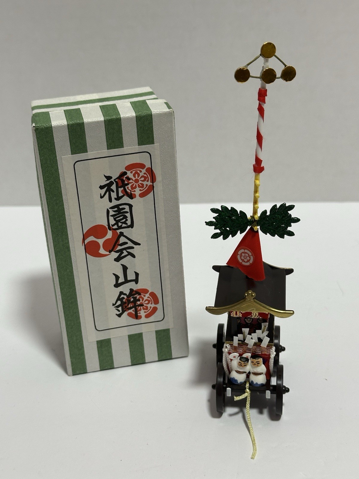 Vintage Japanese Gion Festival Yamahoko Float Miniature Cart In Box Kyoto