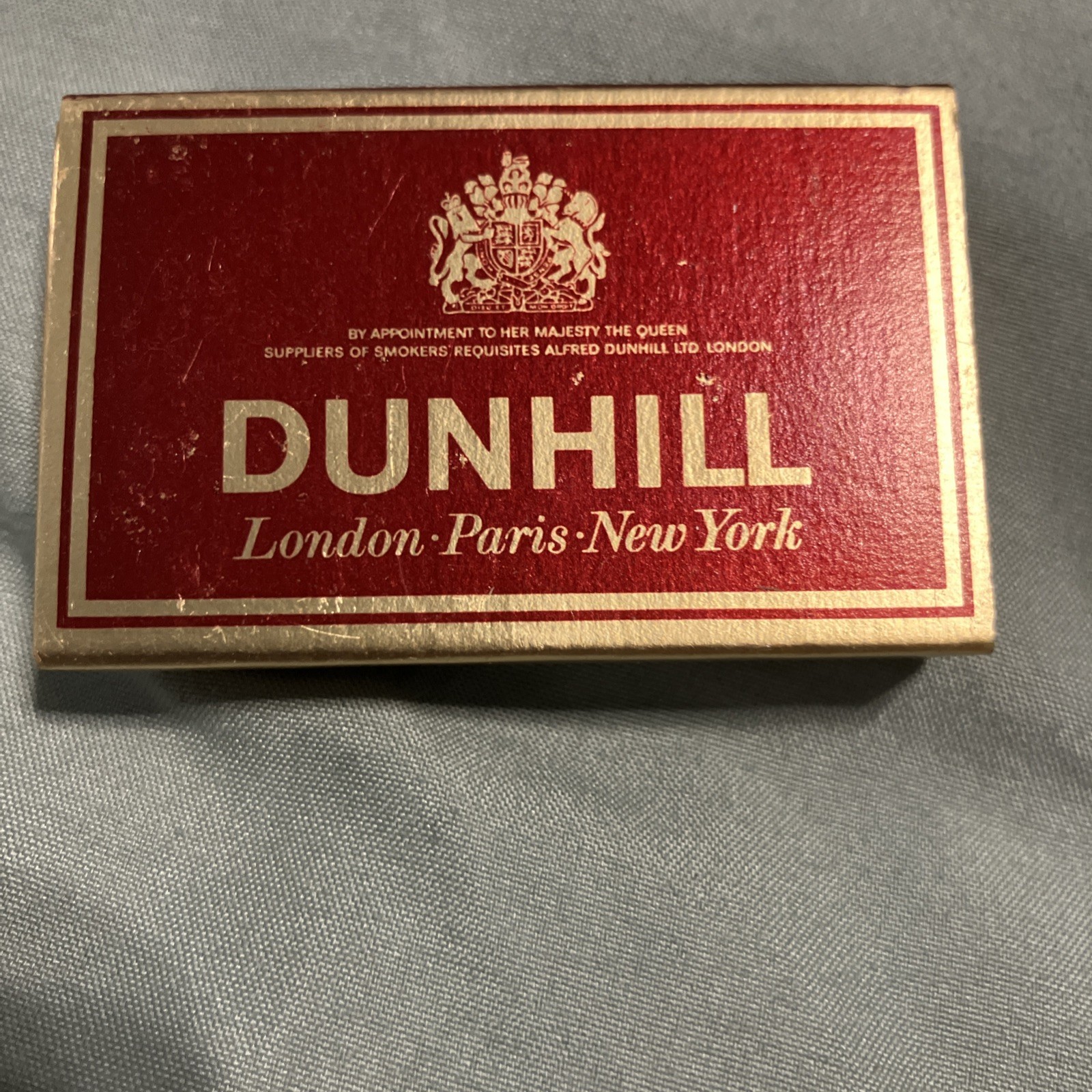 VTG. Collectable Dunhill Match Box Including Matches , London, Paris, New York VTG. Collectable Dunhill Match Box Including Matches , London, Paris, New York