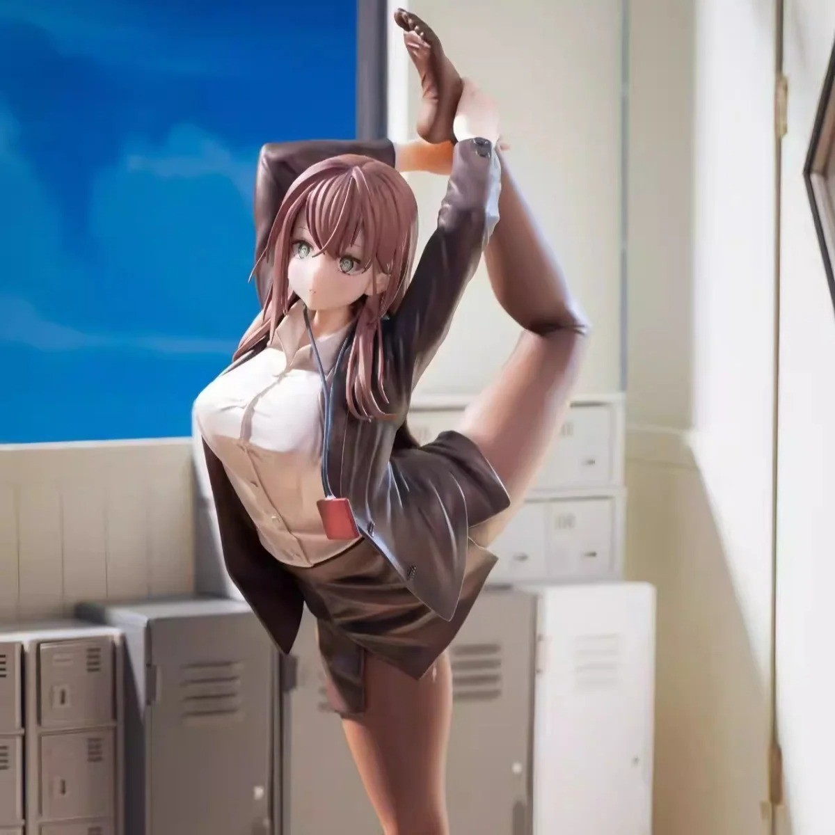 29CM Anime Office Lady PVC Figure Soft Body Collectible Statue Desk Decor Gift T